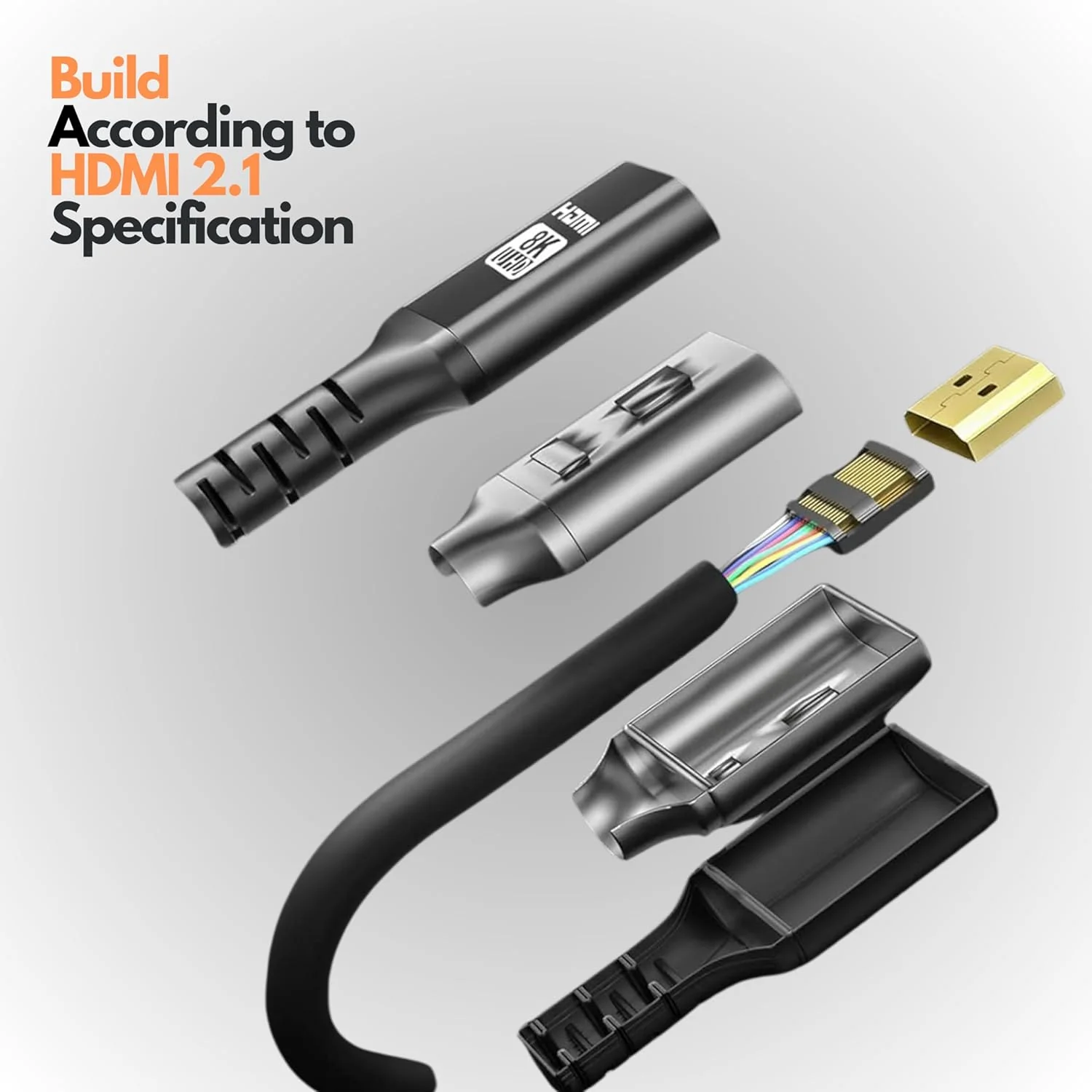 8K HDMI Cable 2.1 Durable Wire Lead 120 FPS 4K@60HZ VRR Dynamic HDR eARC 48Gbps - Image 8