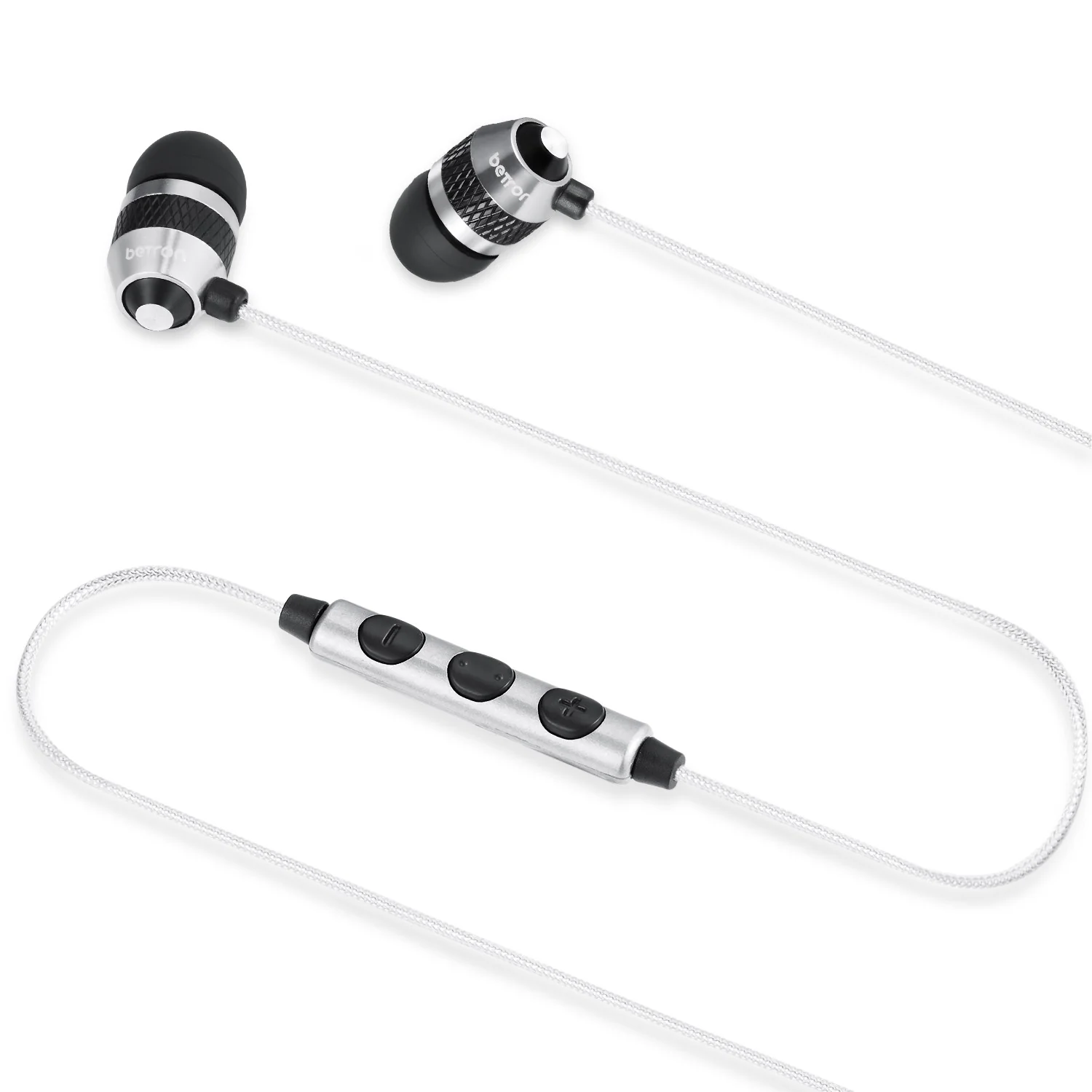 Betron B25 Noise Isolating Earphones with Volume Control Microphone Powerful Bass iPhone Samsung - Image 11
