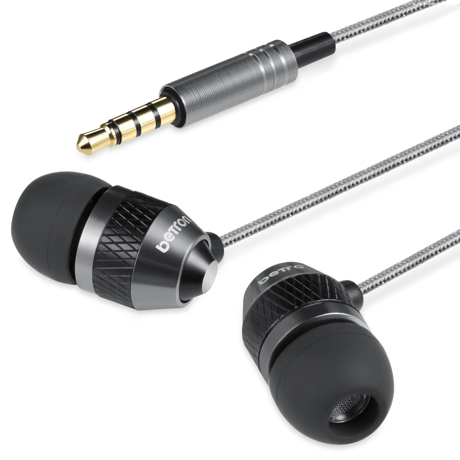 Betron B25 Noise Isolating Earphones with Volume Control Microphone Powerful Bass iPhone Samsung - Image 19