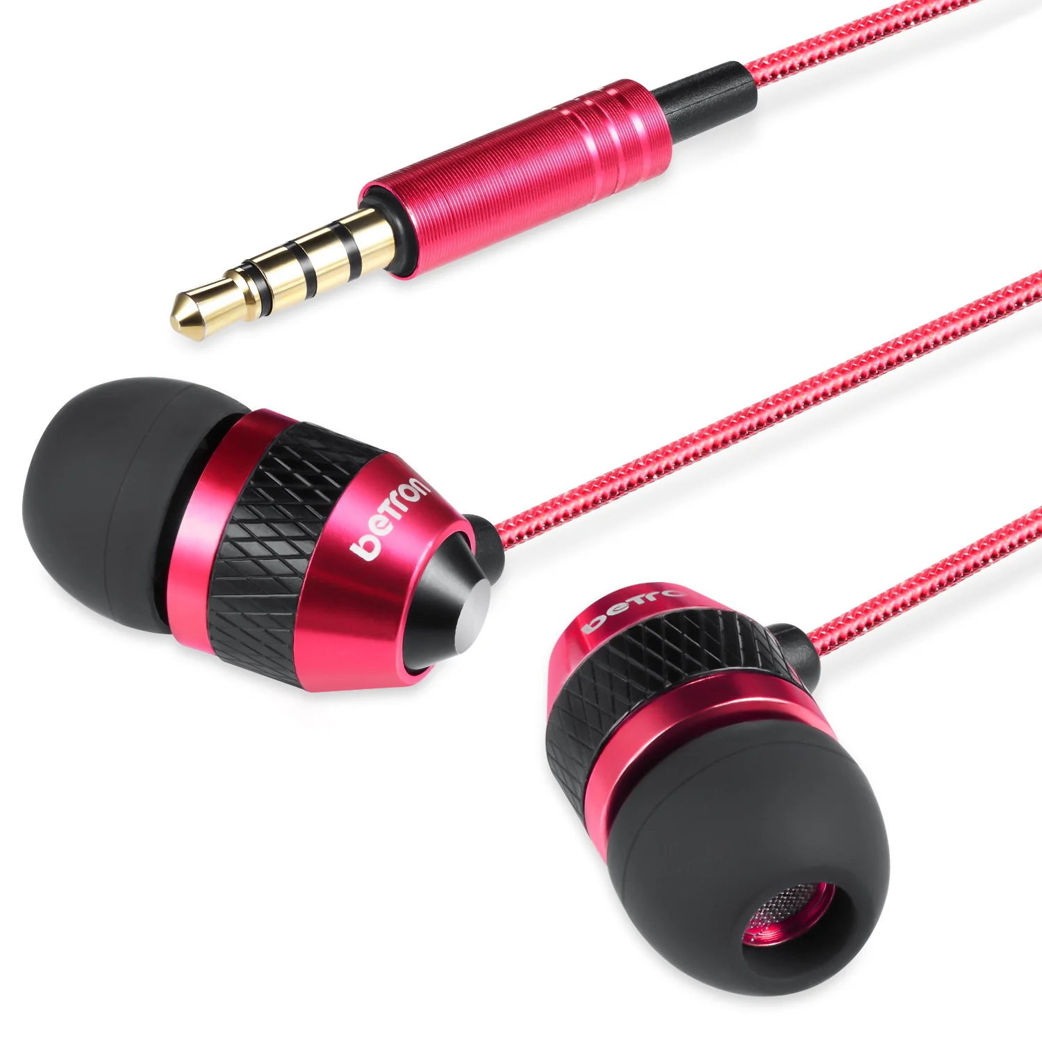 Betron B25 Noise Isolating Earphones with Volume Control Microphone Powerful Bass iPhone Samsung - Image 22