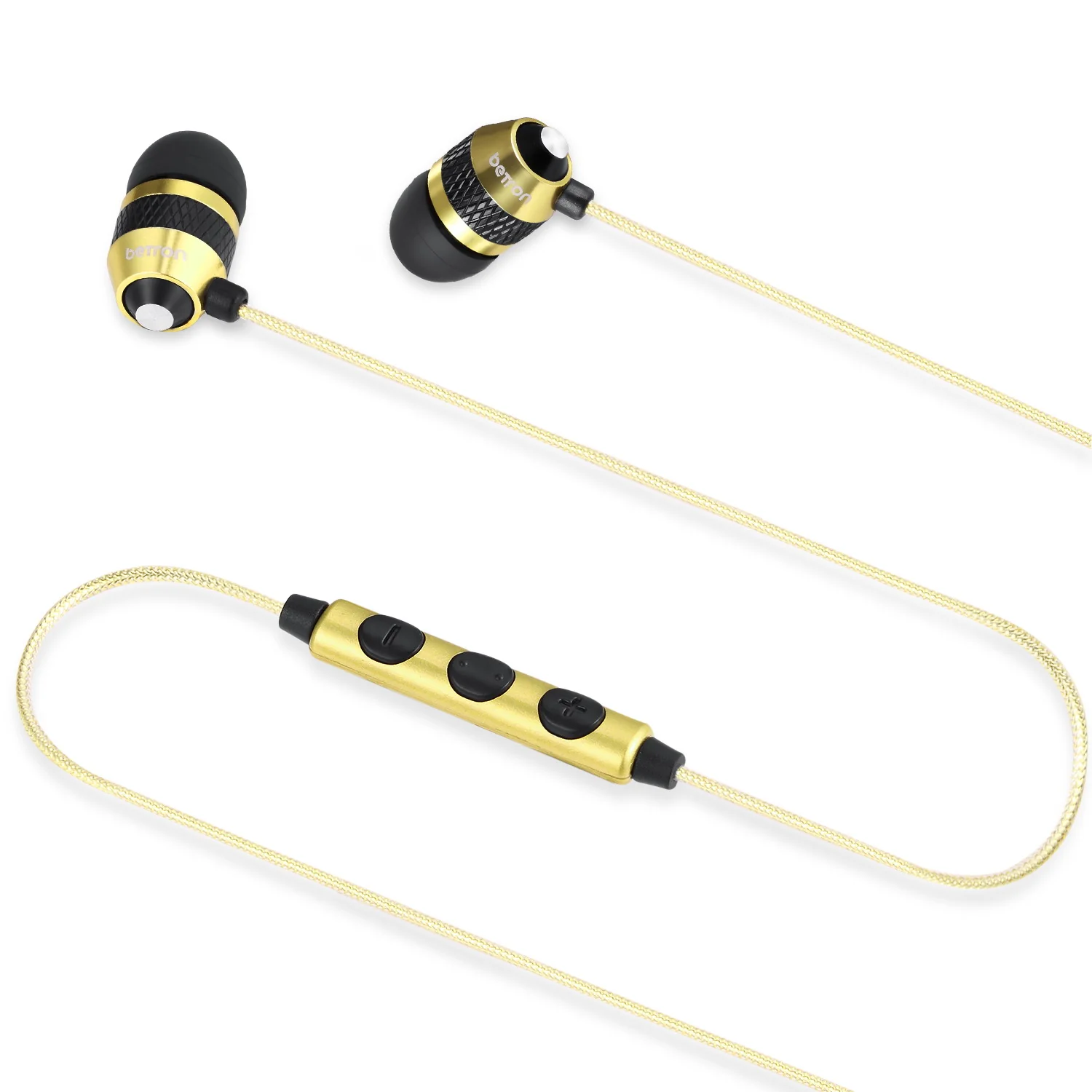 Betron B25 Noise Isolating Earphones with Volume Control Microphone Powerful Bass iPhone Samsung - Image 8