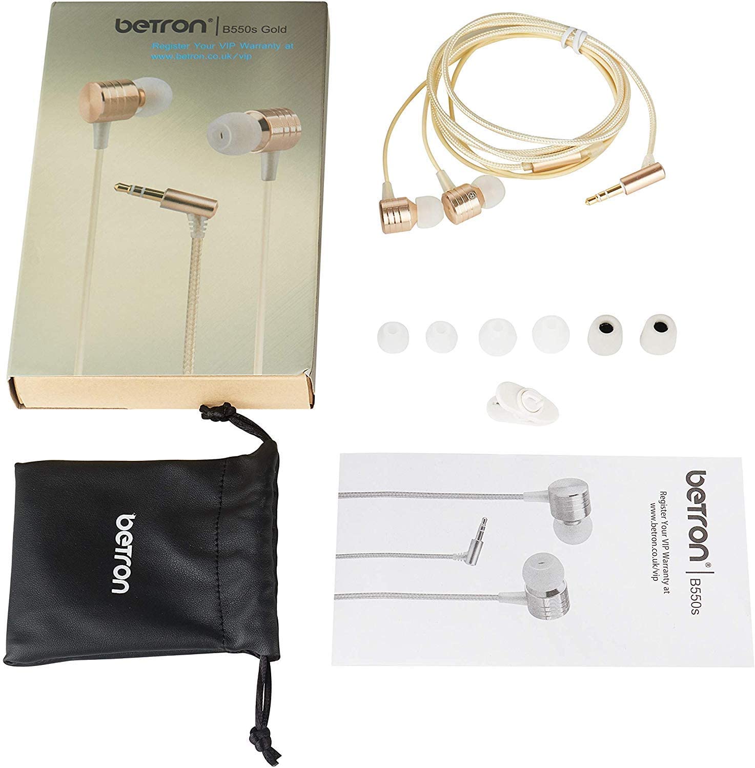 Betron B550s Earphones Noise Isolating Earbuds Heavy Deep Bass In Ear Headphone 3.5mm Audio Jack - Image 21