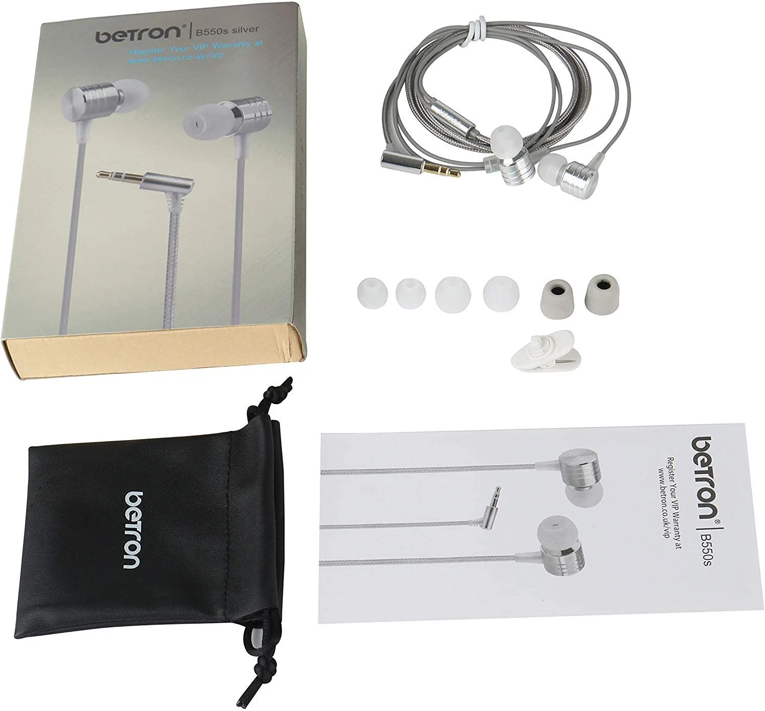 Betron B550s Earphones Noise Isolating Earbuds Heavy Deep Bass In Ear Headphone 3.5mm Audio Jack - Image 22