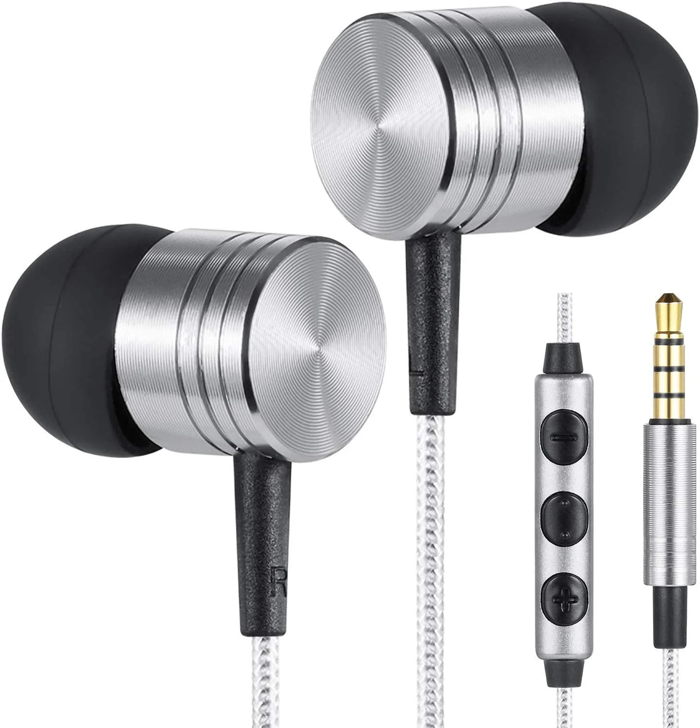 Betron B650 Earphones Noise Isolating Earbuds Heavy Deep Bass Headphones Microphone Volume Control - Image 3