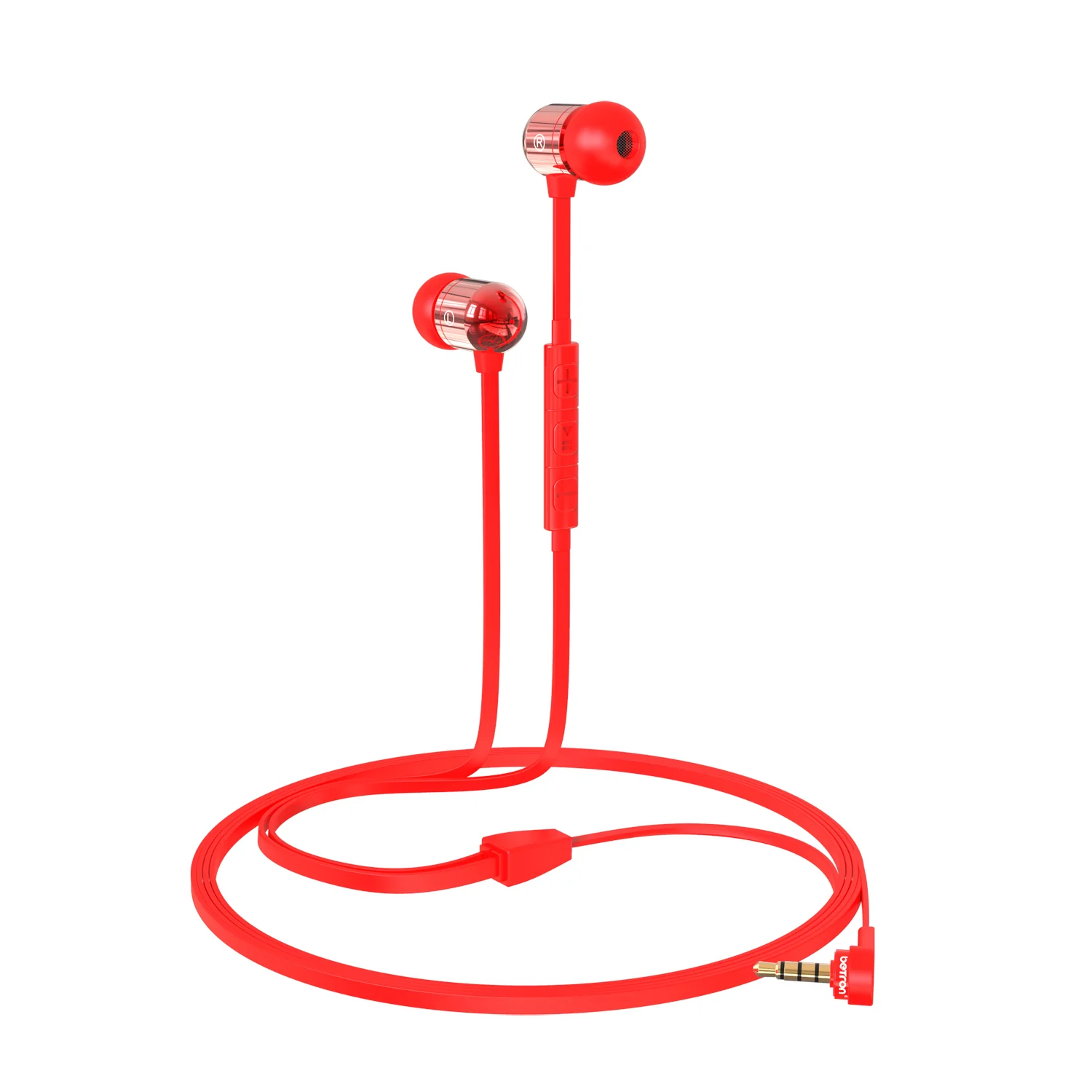 Betron B750s Earphones Microphone Volume Control In Ear Tangle Free Noise Isolating Heavy Deep Bass - Image 8