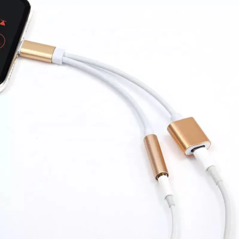 Betron 2in1 Adapter - 8 Pin To 8 Pin (Charge) and 8 Pin To 3.5mm AUX (Headphones etc.) Same Time - Image 3