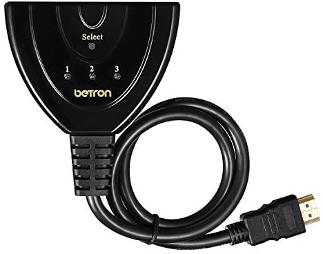 Betron 3 Way Pigtail HDMI Switch Gold Connectors Supports 4K 3D 1080P HD Plug Play Manual - Image 5