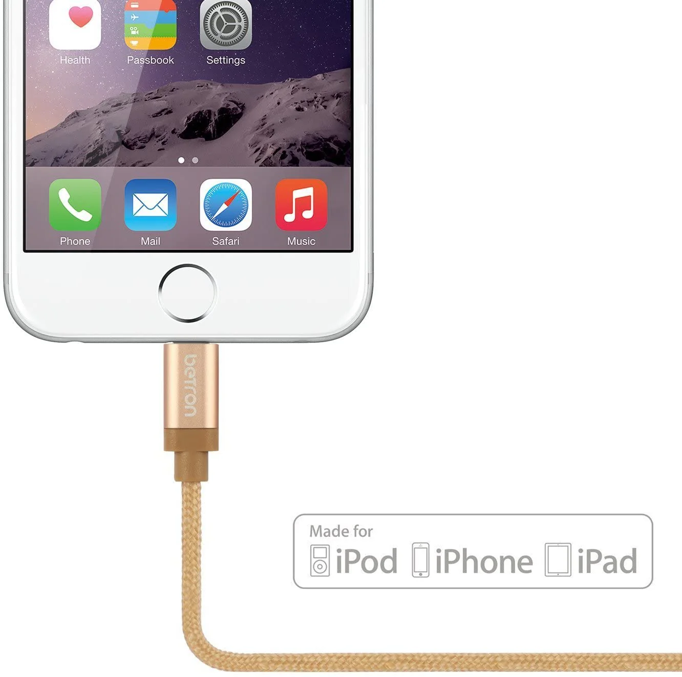 Betron Apple Certified Lightning Connector Durable Charger Cable iPhone iPad iPod iPad Mini 1Meters - Image 4