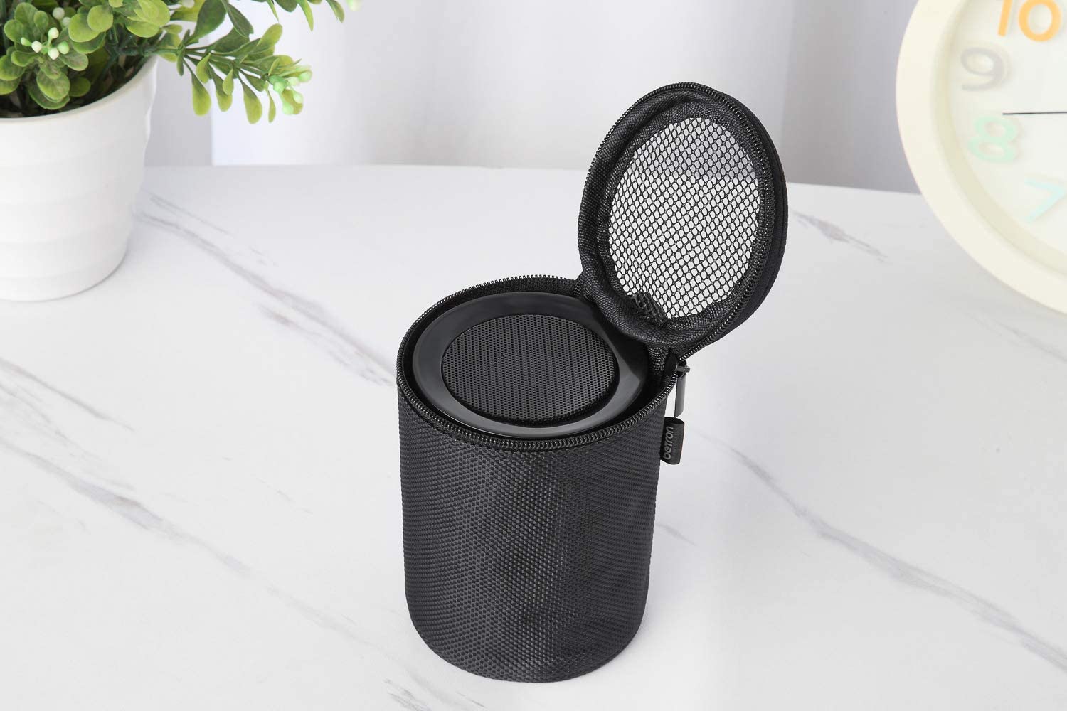 Betron Bluetooth Speaker Carry Case for Anker SoundCore Mini KBS08 and A3 with Carabiner, Black - Image 6
