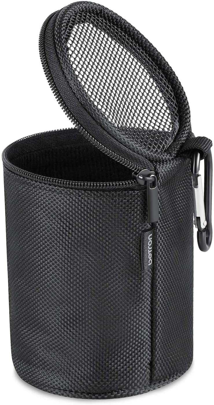 Betron Bluetooth Speaker Carry Case for Anker SoundCore Mini KBS08 and A3 with Carabiner, Black - Image 7