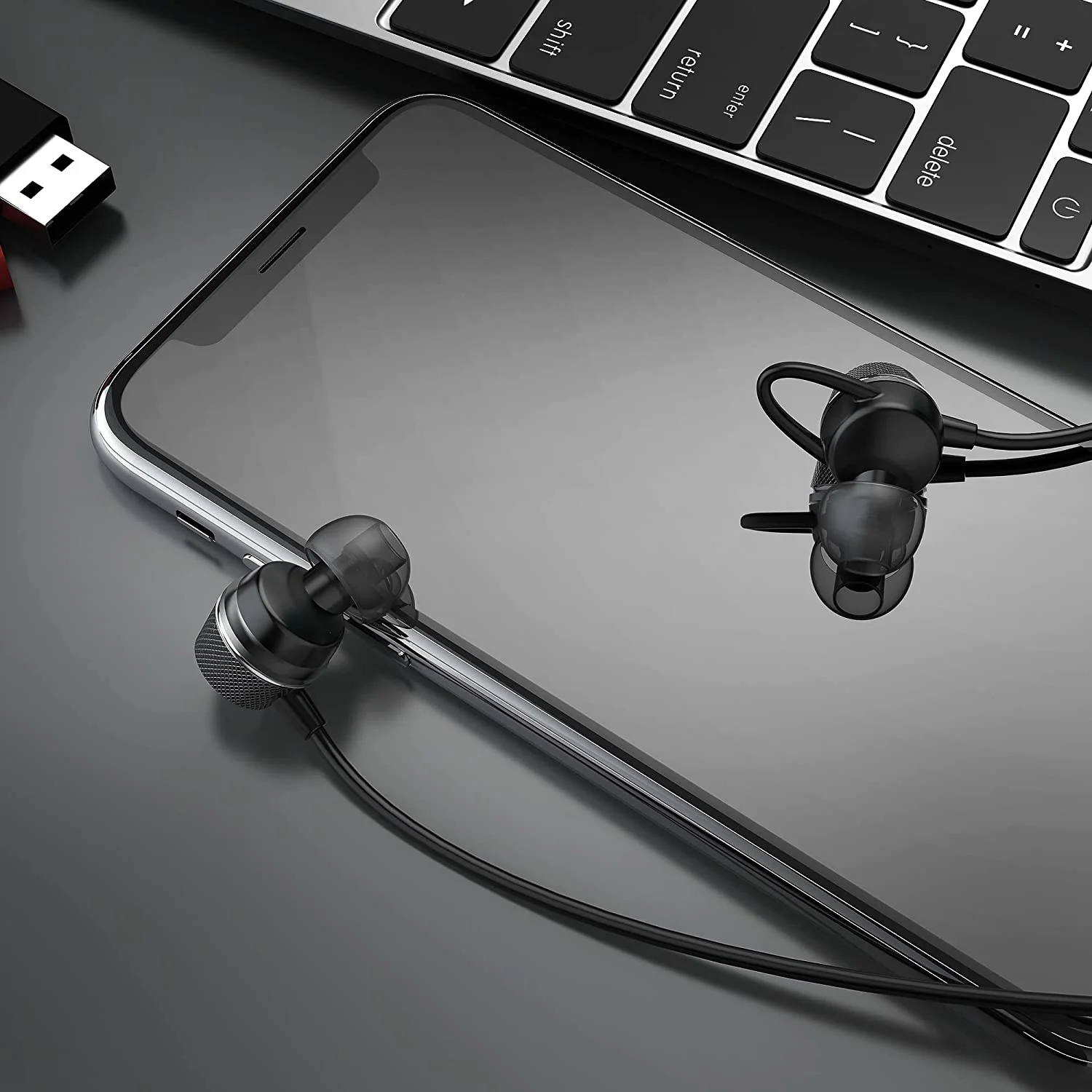 Betron BRY50U Earphones Headphones with Microphone Noise Isolating Strong Bass Wired 3.5mm Jack for Laptops Computers Tablets Smartphones - Image 6