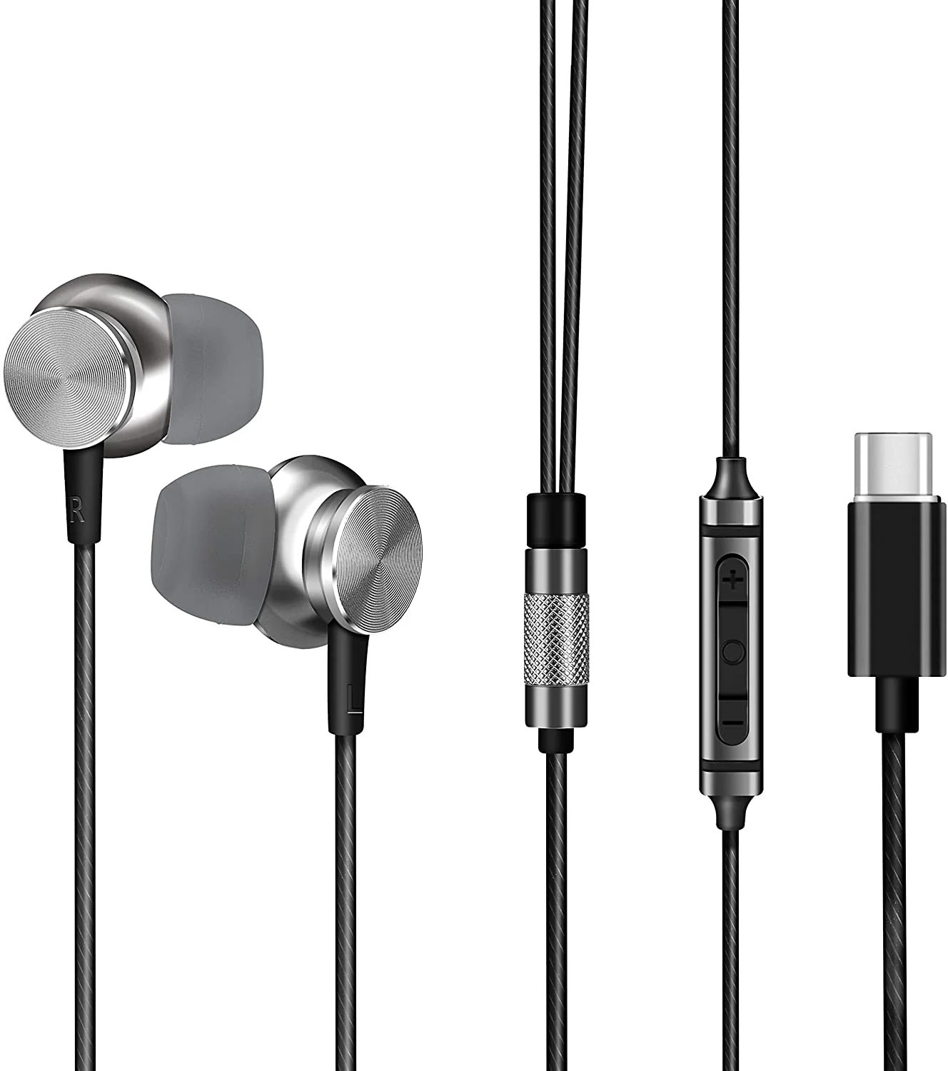 USB Type-C Wired Earphones with Microphone Betron BS10C Noise Isolating in Ear Headphones, Bass Driven Sound, Compatible with Samsung Cell Phones - Image 5