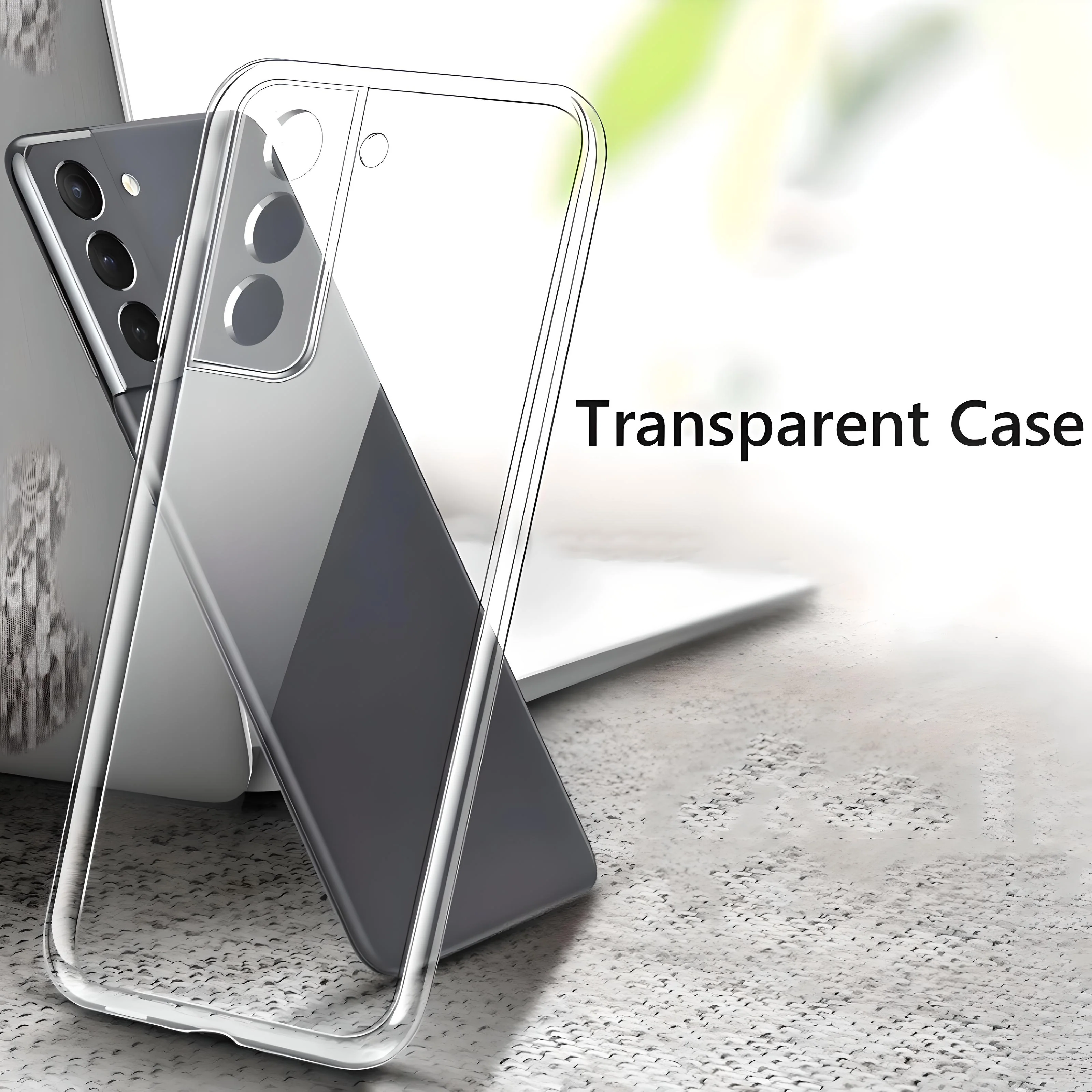Betron Clear Silicone Case Back Cover for Samsung Galaxy S22 Plus, Anti Scratch Phone Case - Image 2