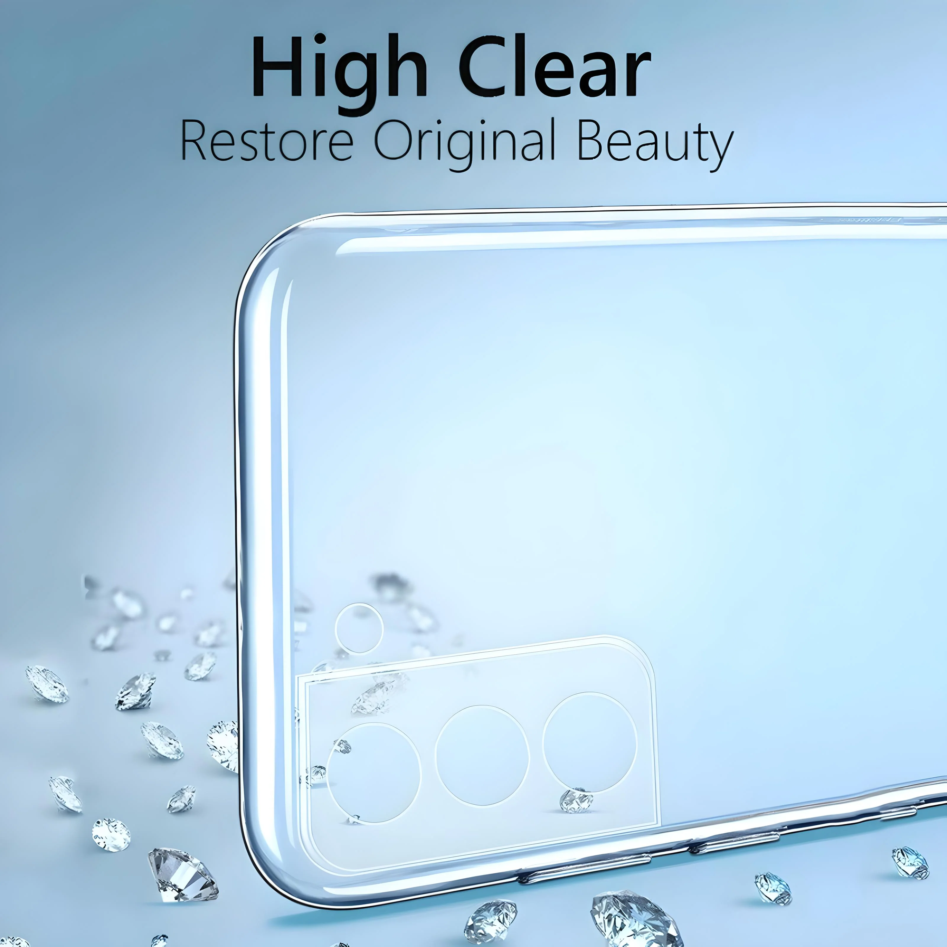 Betron Clear Silicone Case Back Cover for Samsung Galaxy S22 Plus, Anti Scratch Phone Case - Image 6