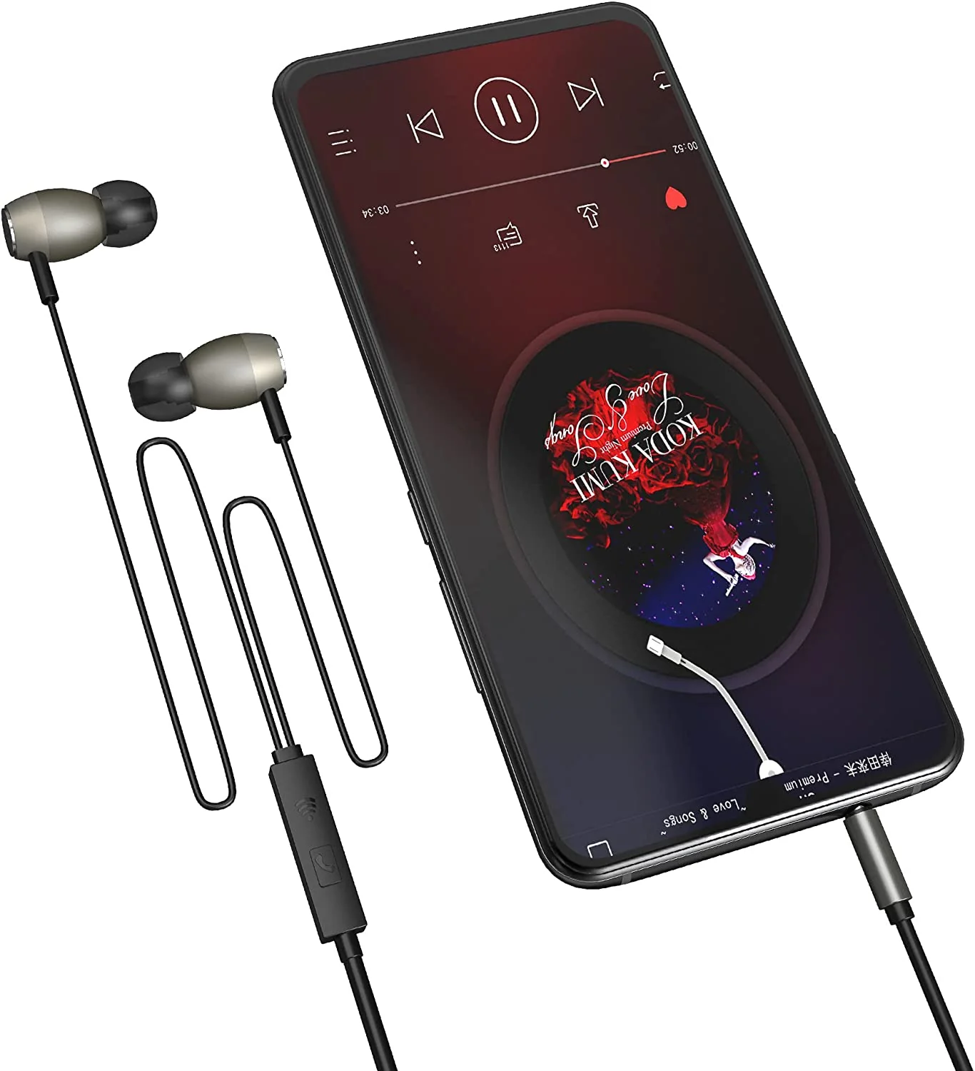 Betron MTD9U Earphones, In-Ear Headphones Earphones High Sensitivity Microphone Noise Isolating, Balanced Strong Bass for iPhone, iPad, Smartphone - Image 5