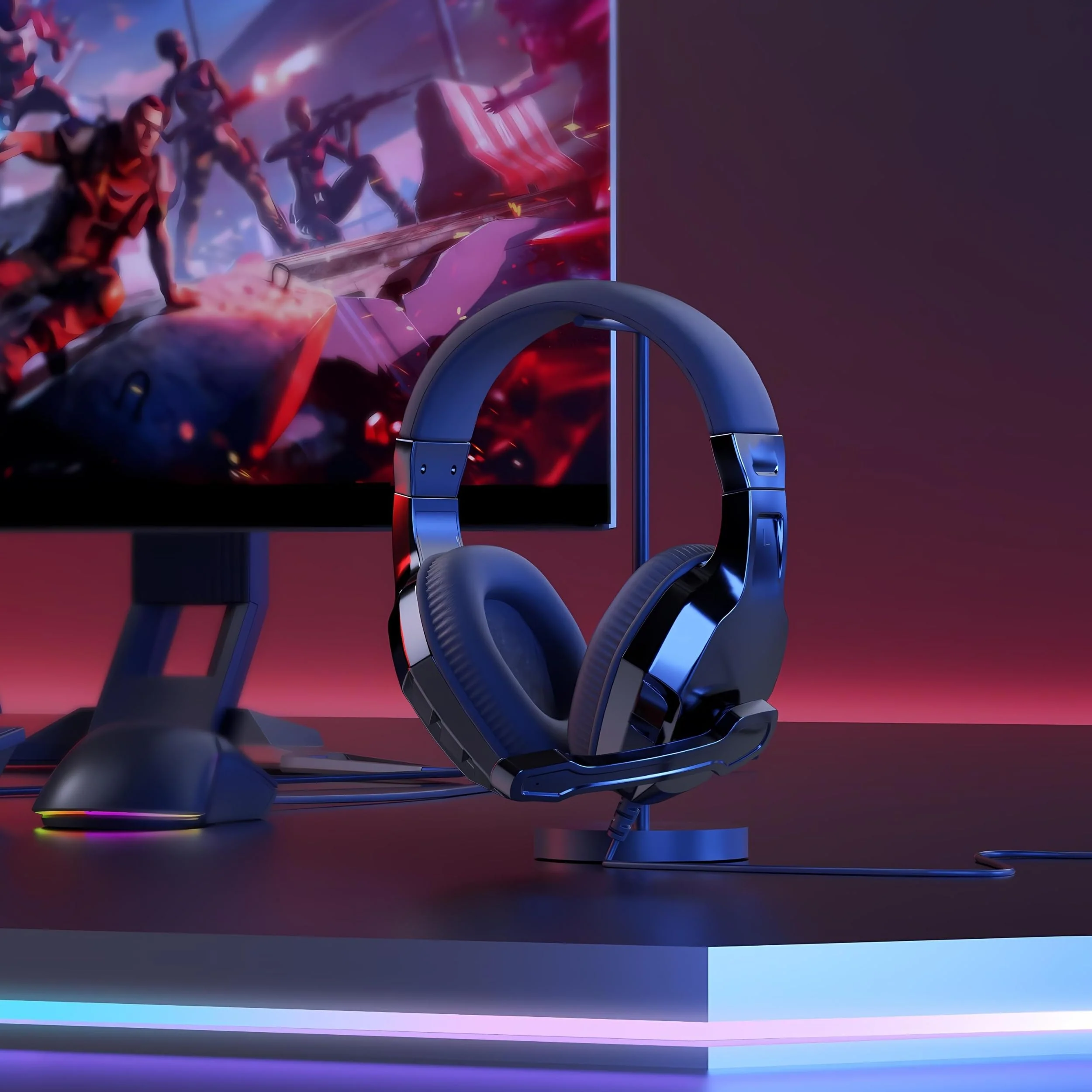 Betron Wired Gaming Headset with Microphone, Headphones for PS5 PS4 Xbox Nintendo Switch PC - Image 7
