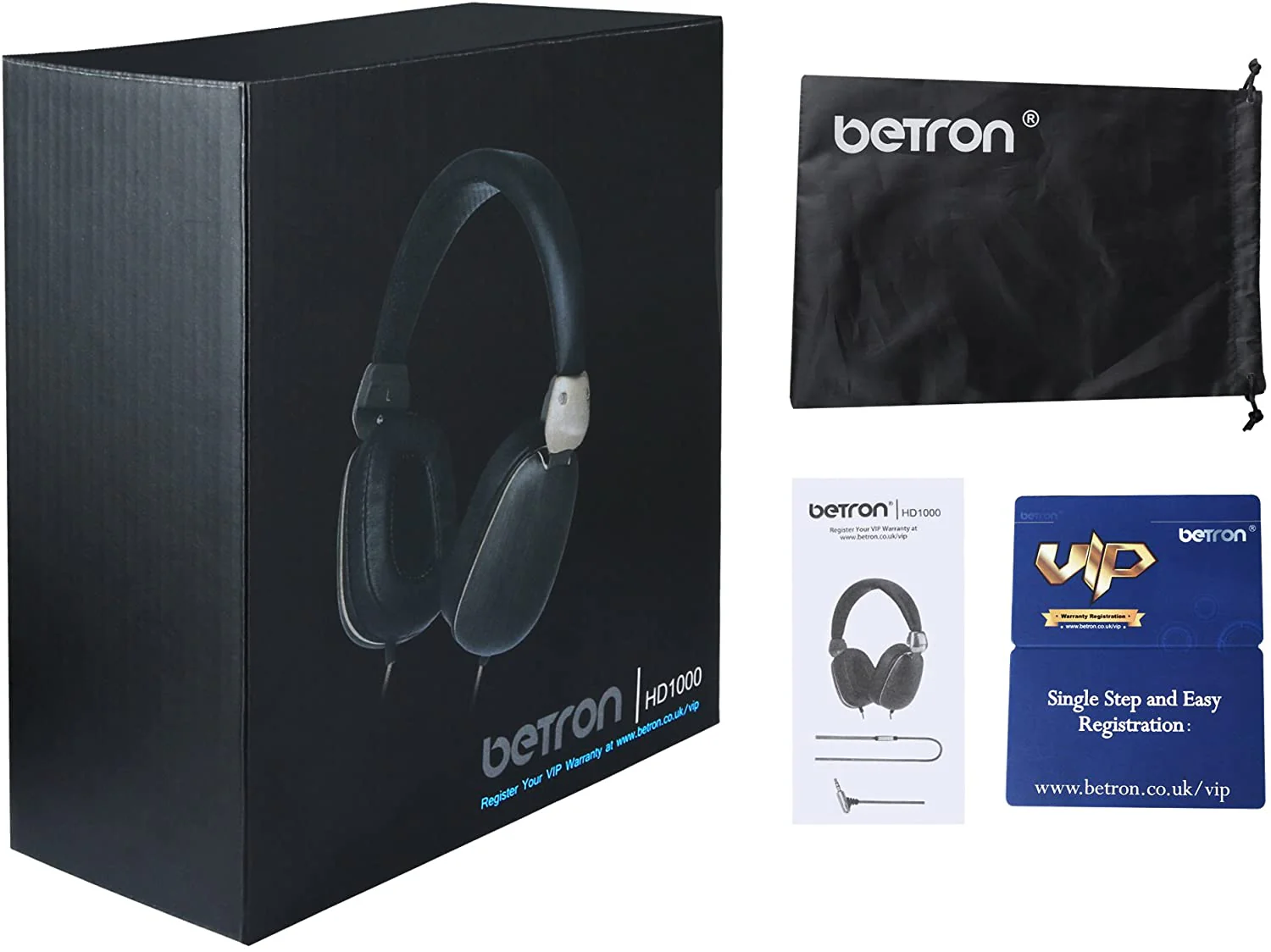 Betron HD1000 On Ear Headphones Bass Driven Sound With Powerful Acoustics Enhanced Clarity Includes - Image 9