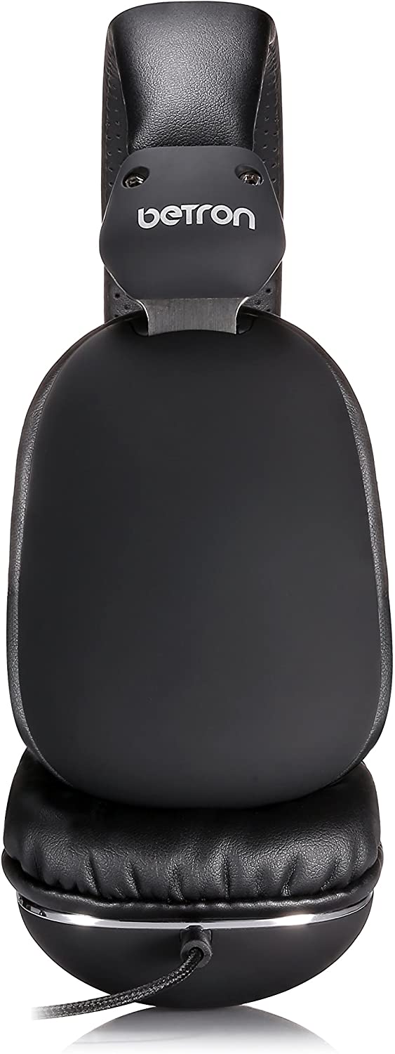 Betron HD500 on Ear Headphones Earphones Bass Driven Sound Light Weight Black - Image 3