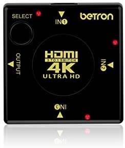 Betron HDMI Mini Switch Box 3 Port HDMI Switcher Plug Play Supports 4K 3D 1080P HD Ideal for Sky PS4 - Image 5