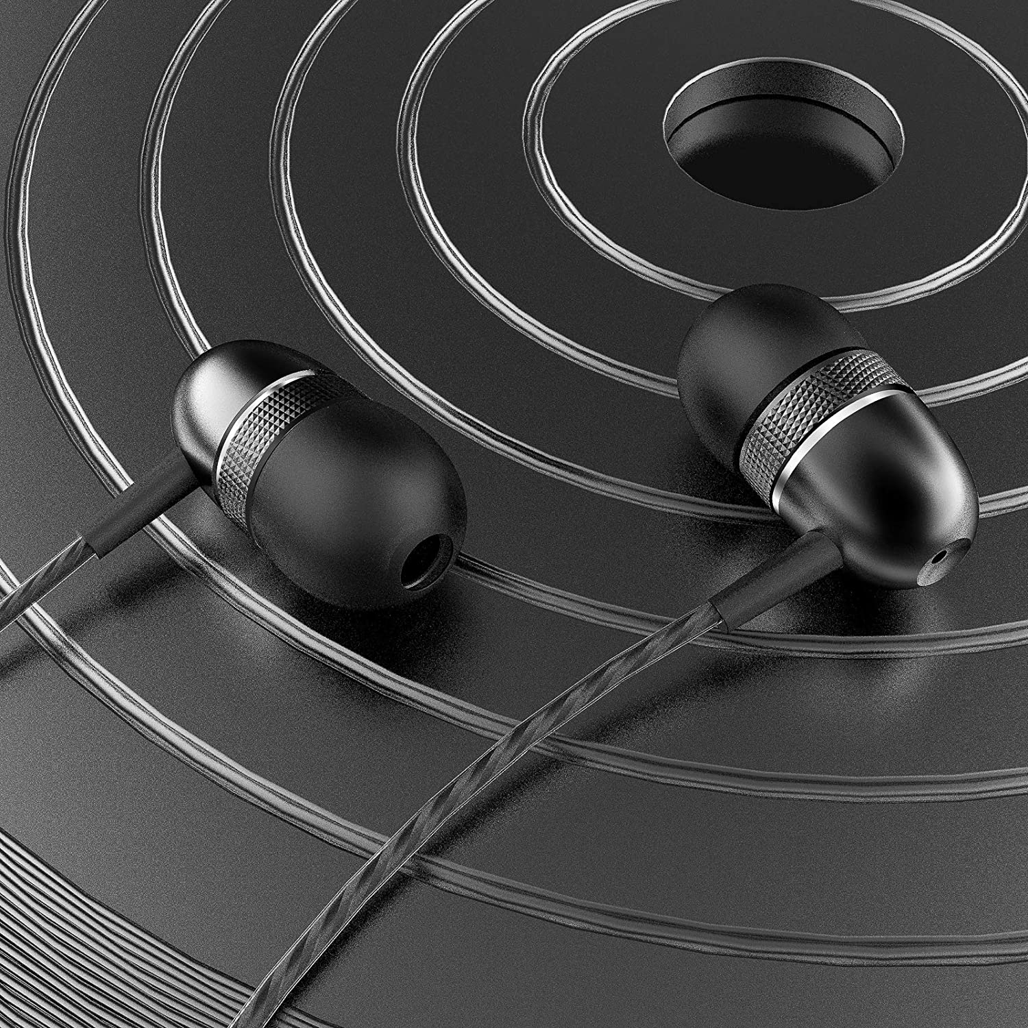 Betron In Earphones Wired Headphones with Microphone 3.5mm Jack Silicone Ear Bud Tangle-Free Cord for Tablets Computers Laptops Smartphones iPad iPod - Image 9