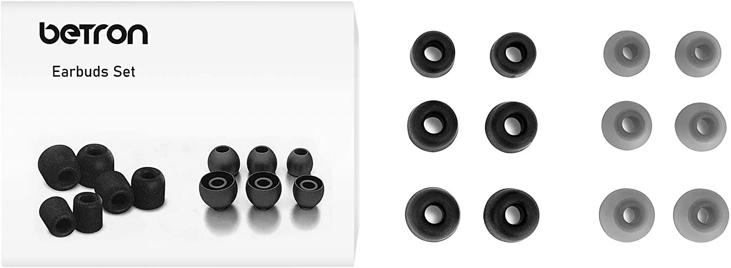 Betron Replacement Earbuds Silicone and Memory Set Betron Earphones In Ear Tips 6 pairs - Image 9