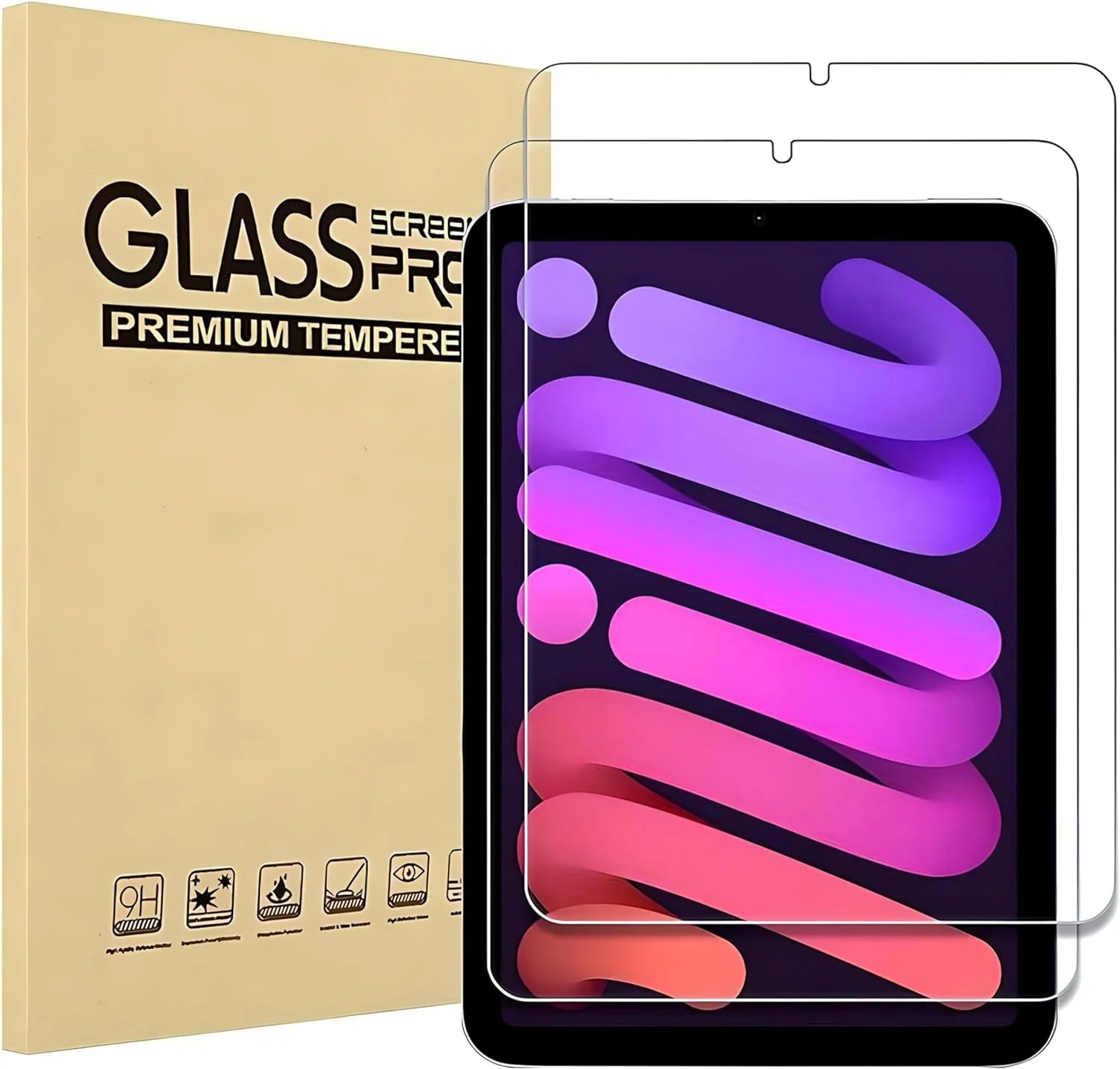 Betron Screen Protector for iPad mini 6 (8.3-Inch, 2021 Model, 6th Generation), Tempered Glass, 9 H Surface Hardness - Image 9