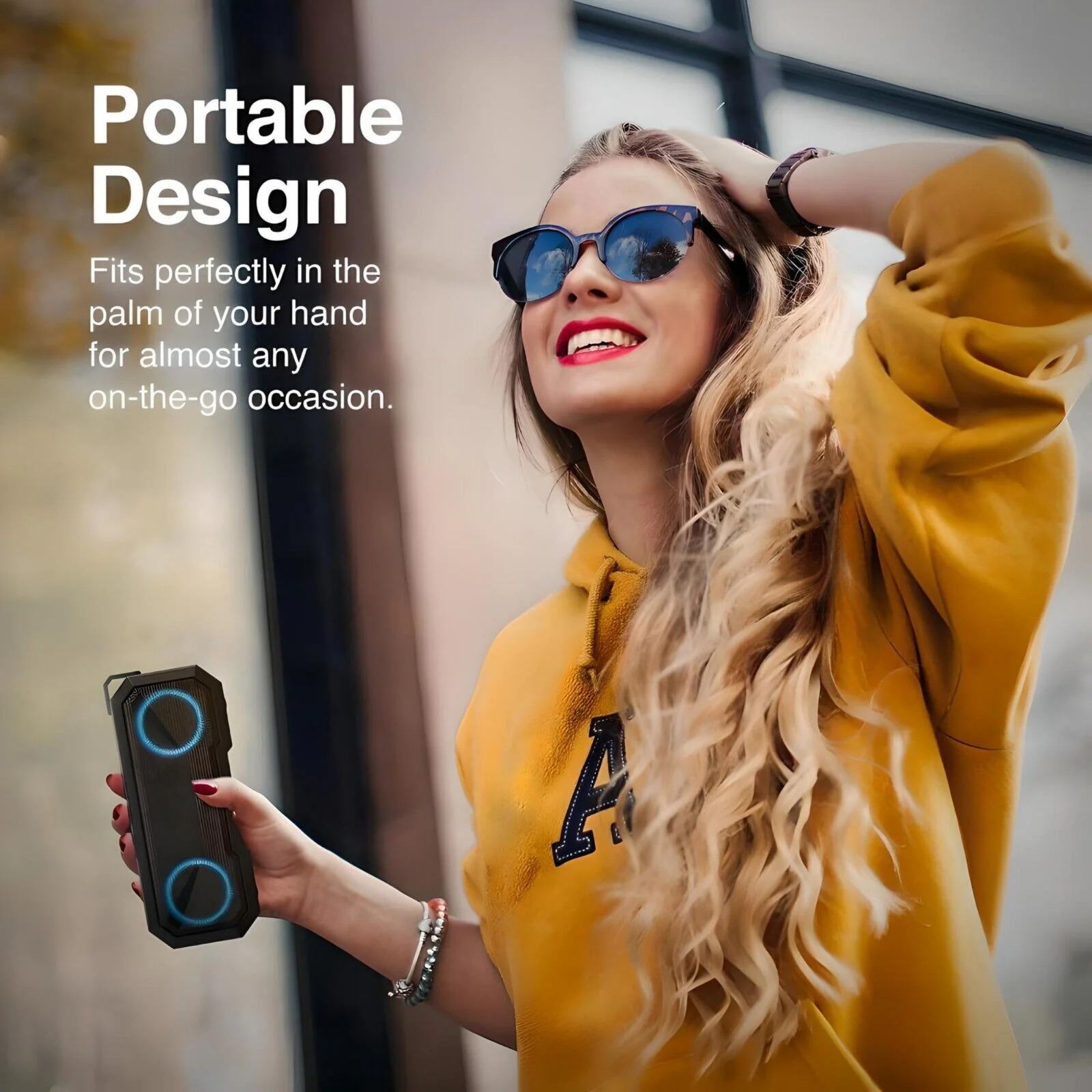 Betron Speaker, Stereo Sound, Waterproof Bluetooth Speaker Wireless Connection - Image 5