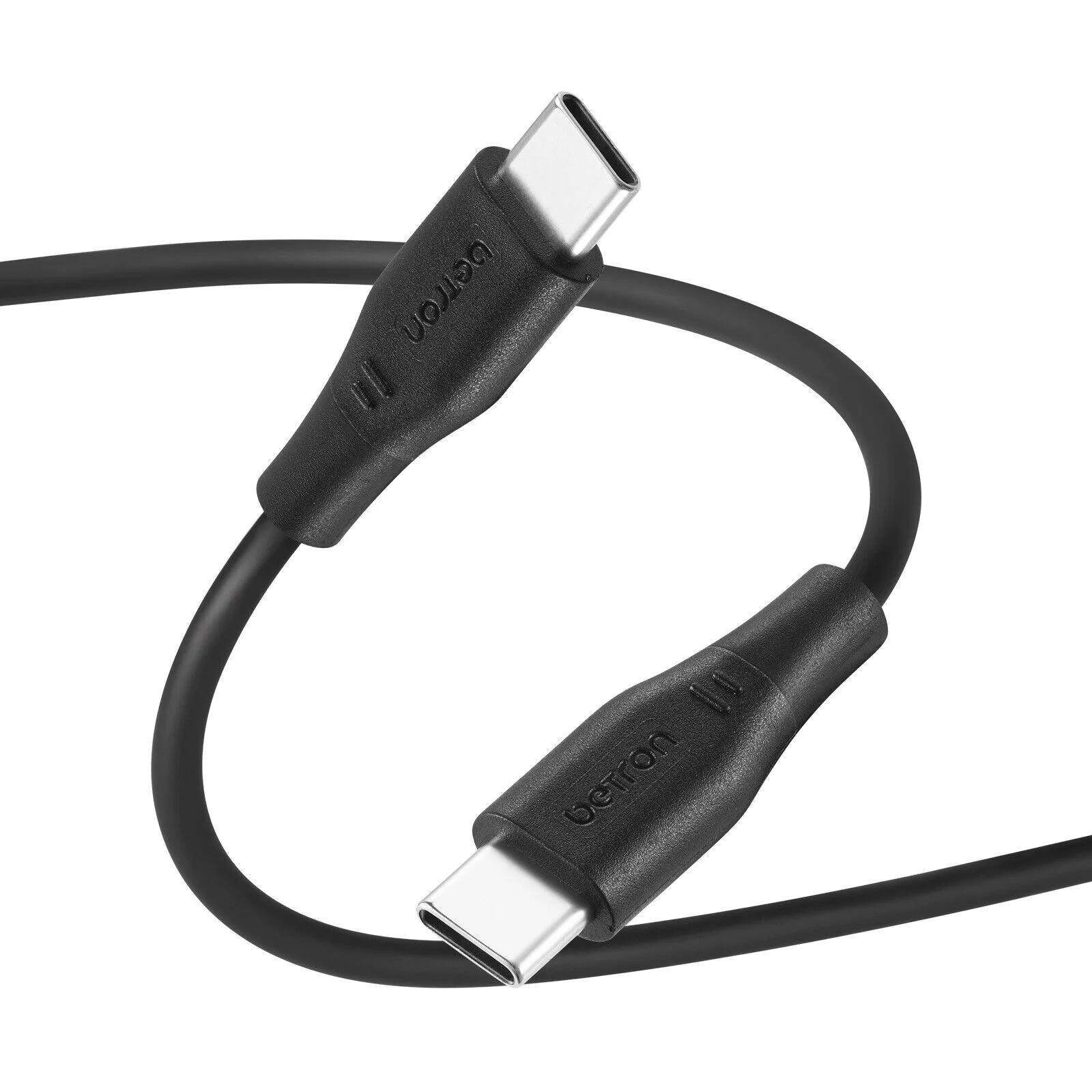 Betron USB-C To Type C Cable, Fast Charge Data Transfer Heavy Duty - 0.5 m, 1 m, 2 m, Black or White - Image 7