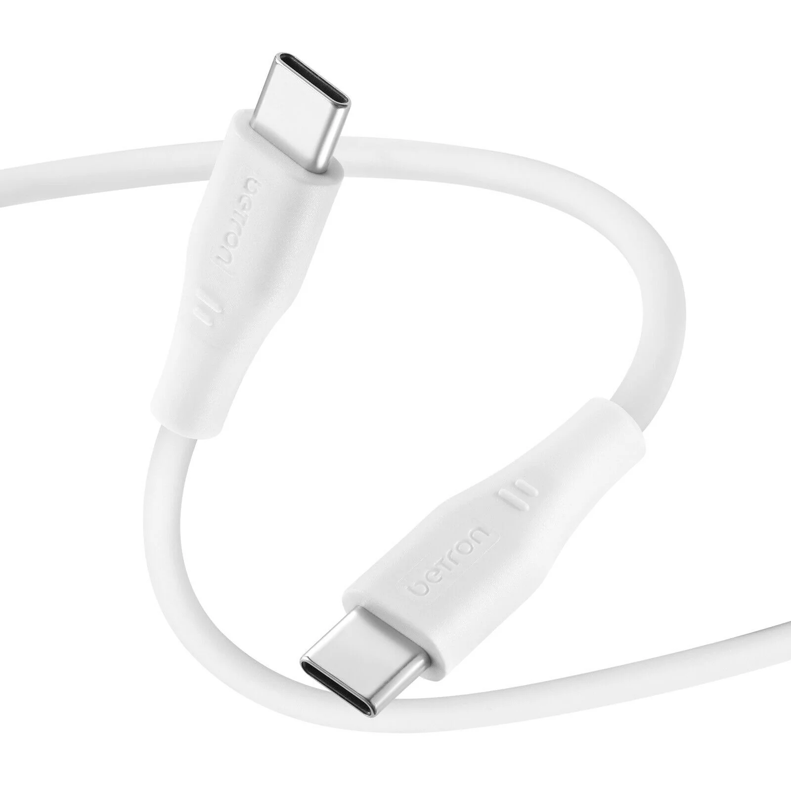 Betron USB-C To Type C Cable, Fast Charge Data Transfer Heavy Duty - 0.5 m, 1 m, 2 m, Black or White - Image 8