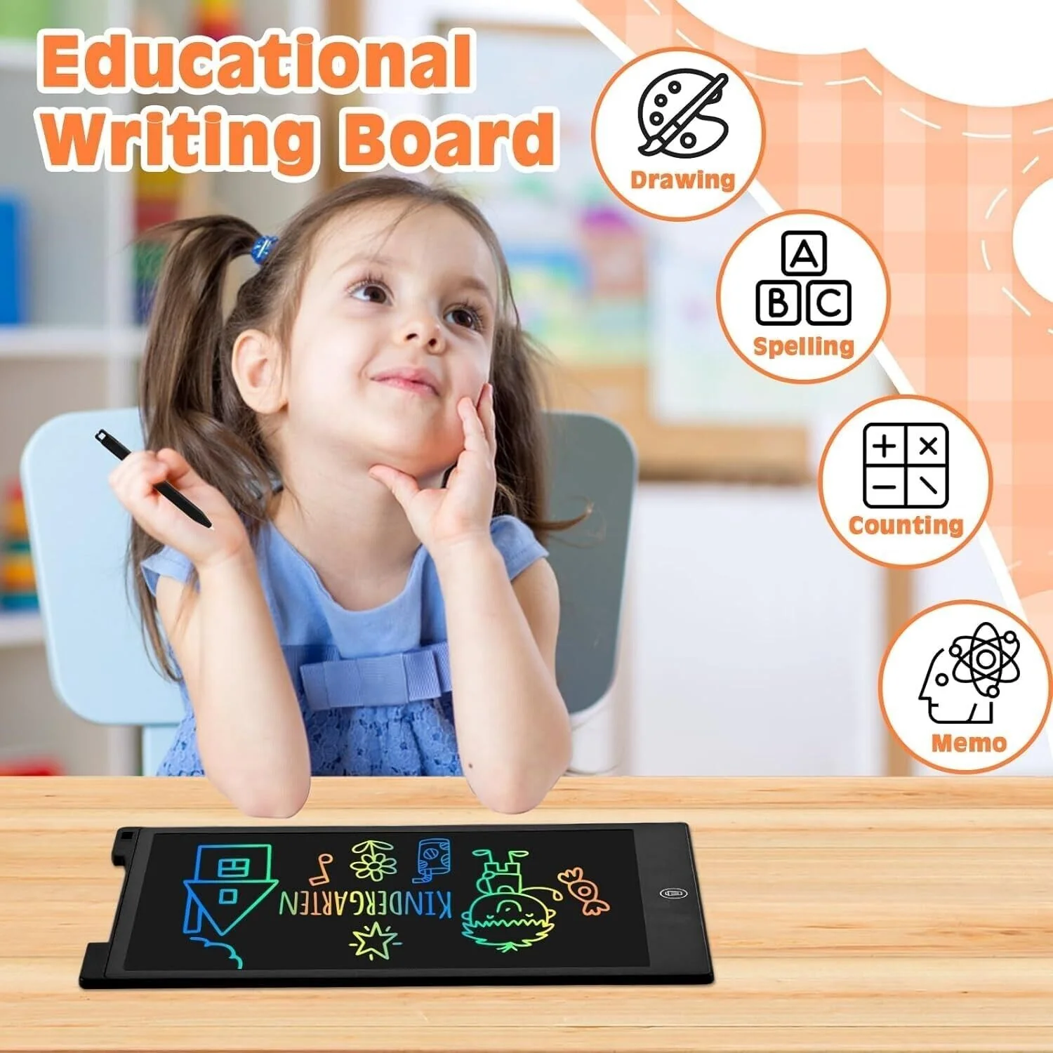 Betron Writing Board, 9.7 Inch Doodle Board, Drawing Tablet for Kids - Image 4