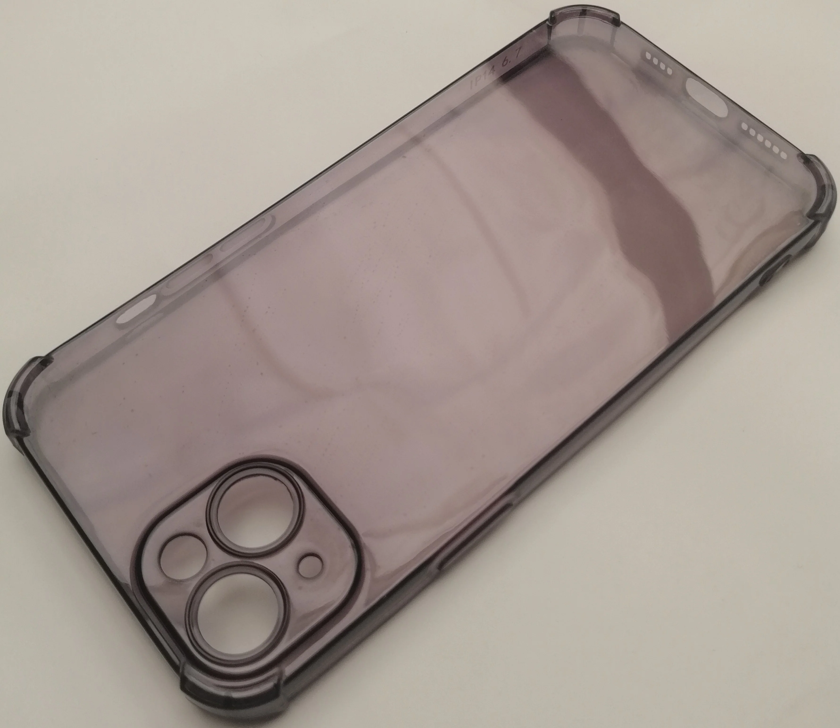 Case For Iphone 14 Plus Transparent with Bumper & Camera Protection - Image 3