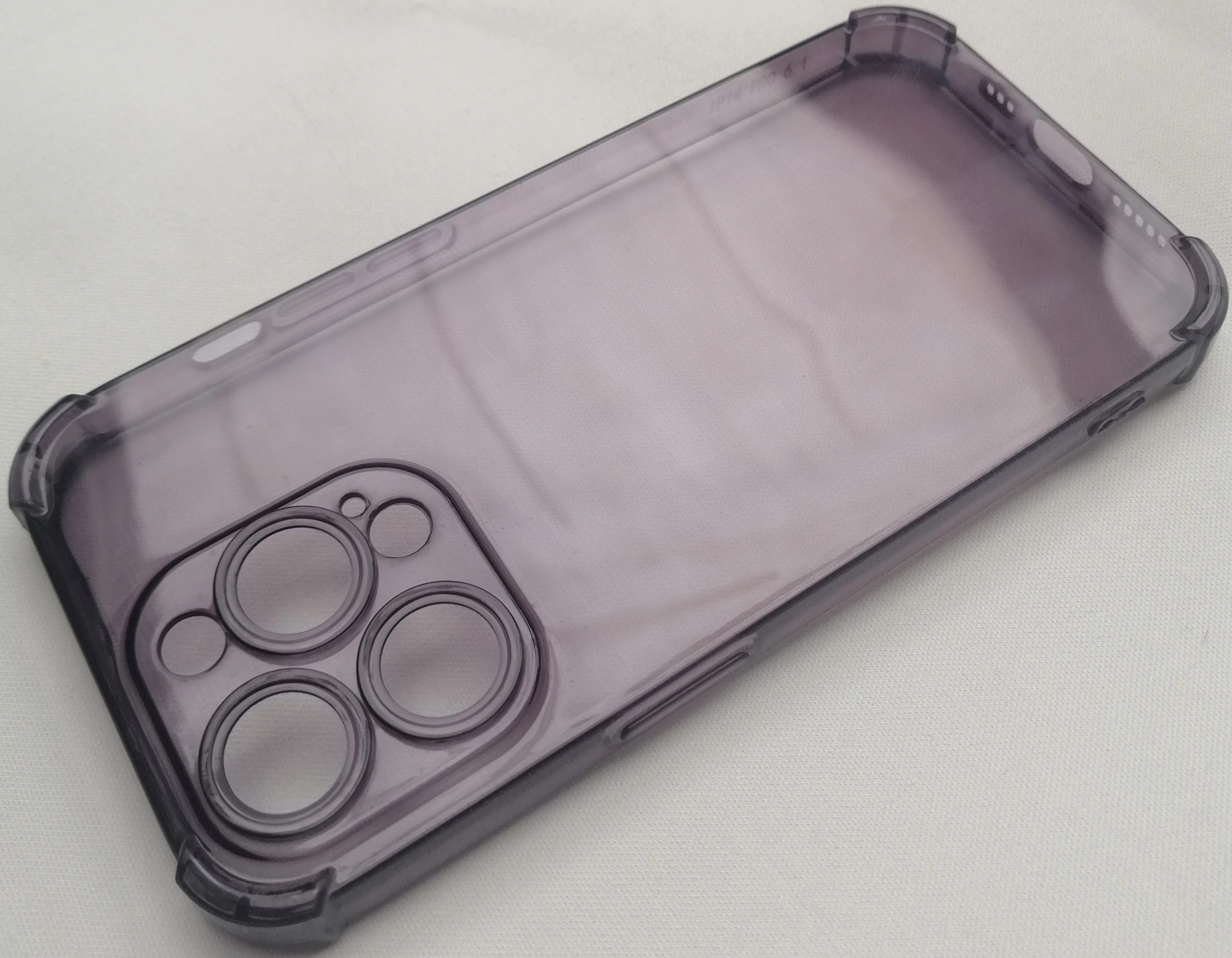 Case For Iphone 14 Pro Transparent with Bumper & Camera Protection - Image 3