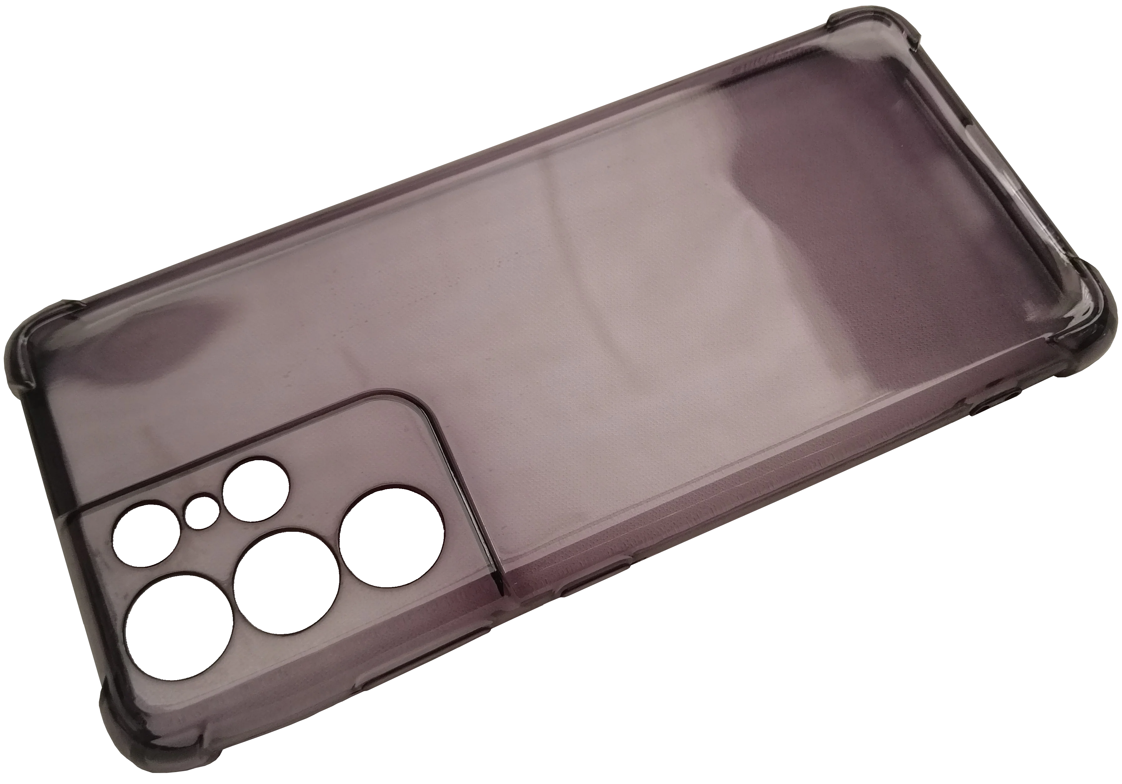Case For Samsung Galaxy S21 Ultra Transparent with Bumper & Camera Protection - Image 2