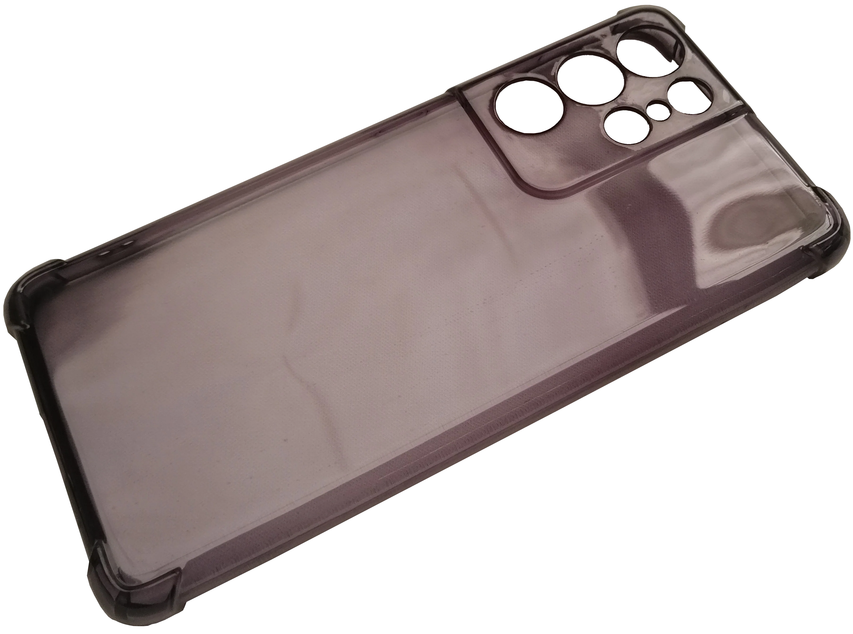 Case For Samsung Galaxy S21 Ultra Transparent with Bumper & Camera Protection - Image 3