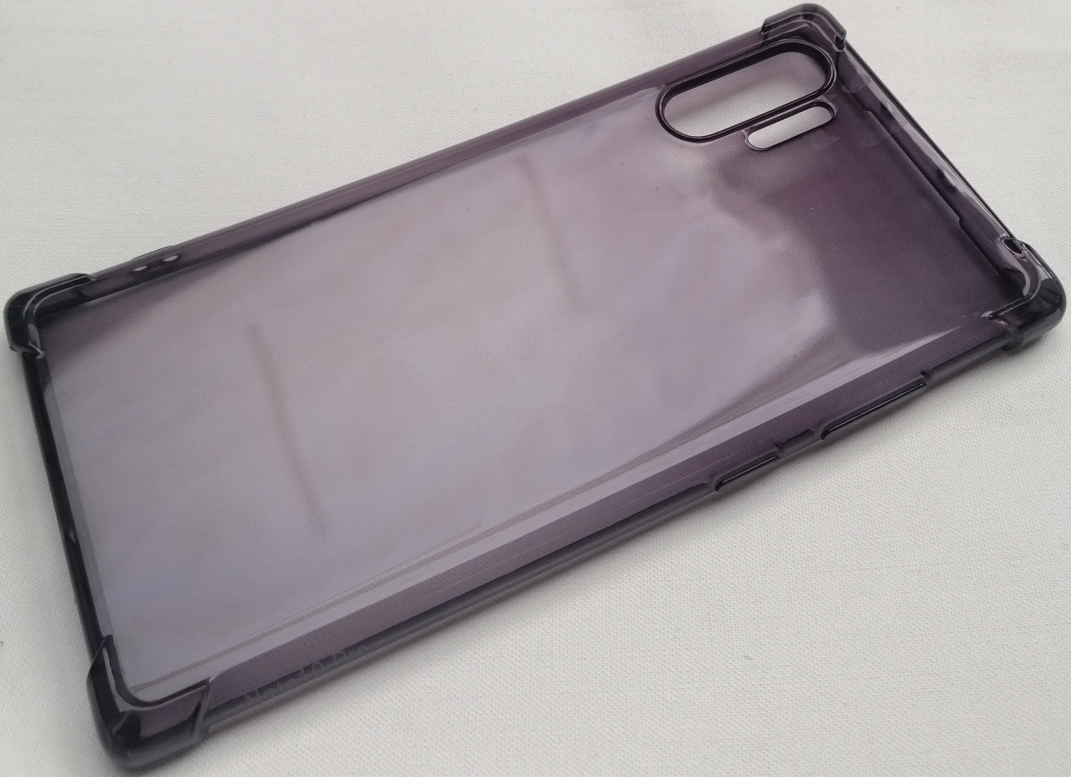 Case For Samsung Note 10 Plus Transparent with Bumper & Camera Protection - Image 2