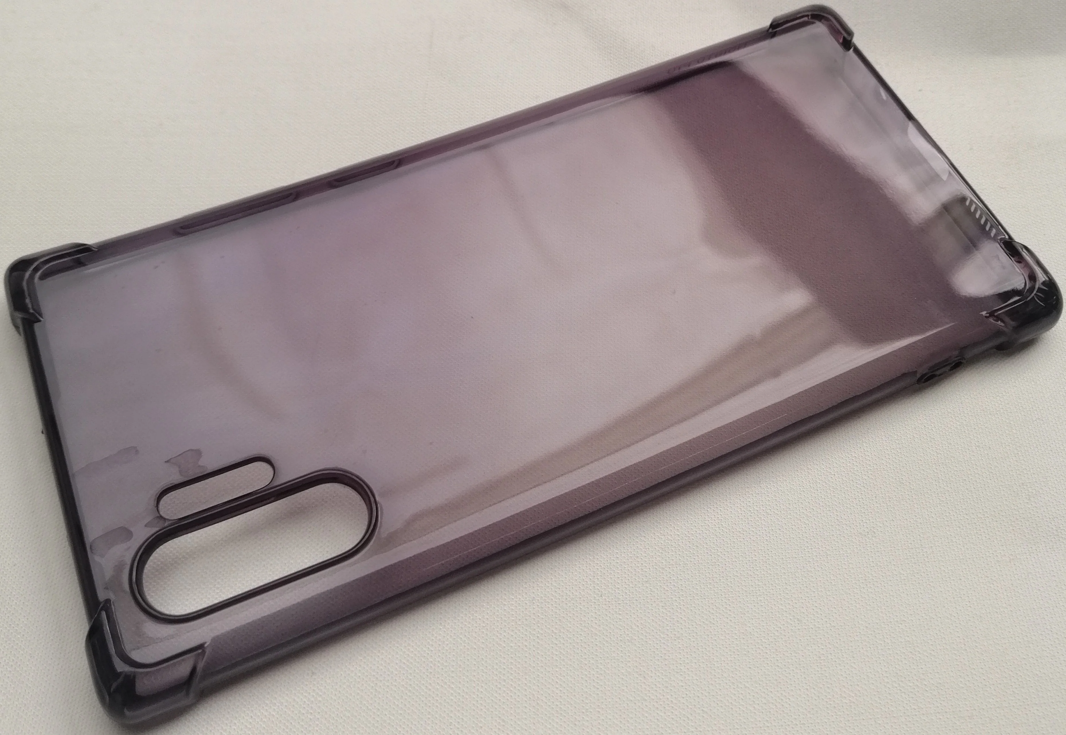 Case For Samsung Note 10 Plus Transparent with Bumper & Camera Protection - Image 3