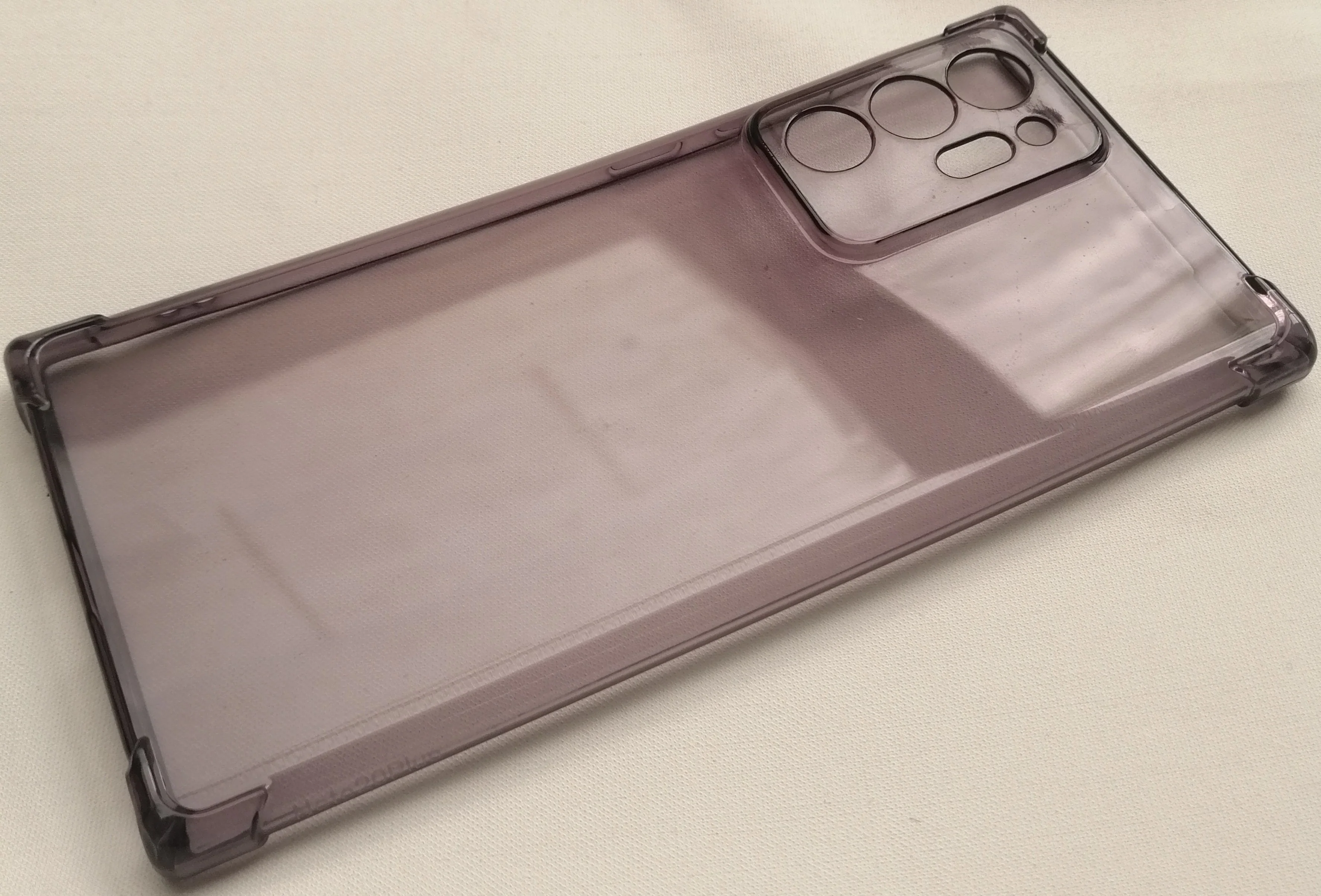 Case For Samsung Note 20 Ultra Transparent with Bumper & Camera Protection - Image 2