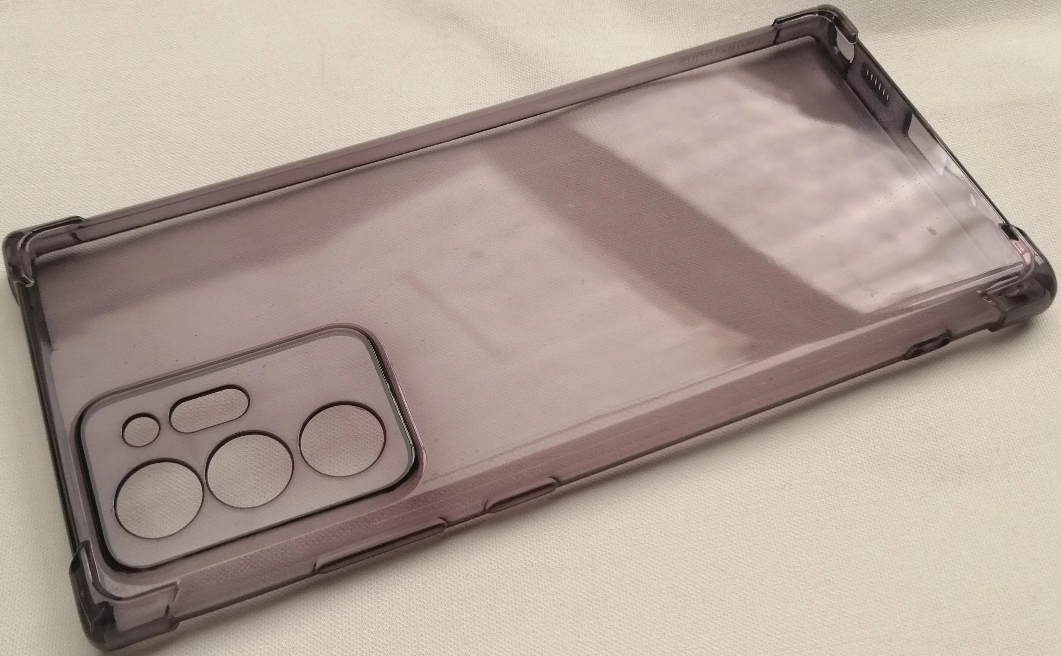 Case For Samsung Note 20 Ultra Transparent with Bumper & Camera Protection - Image 3