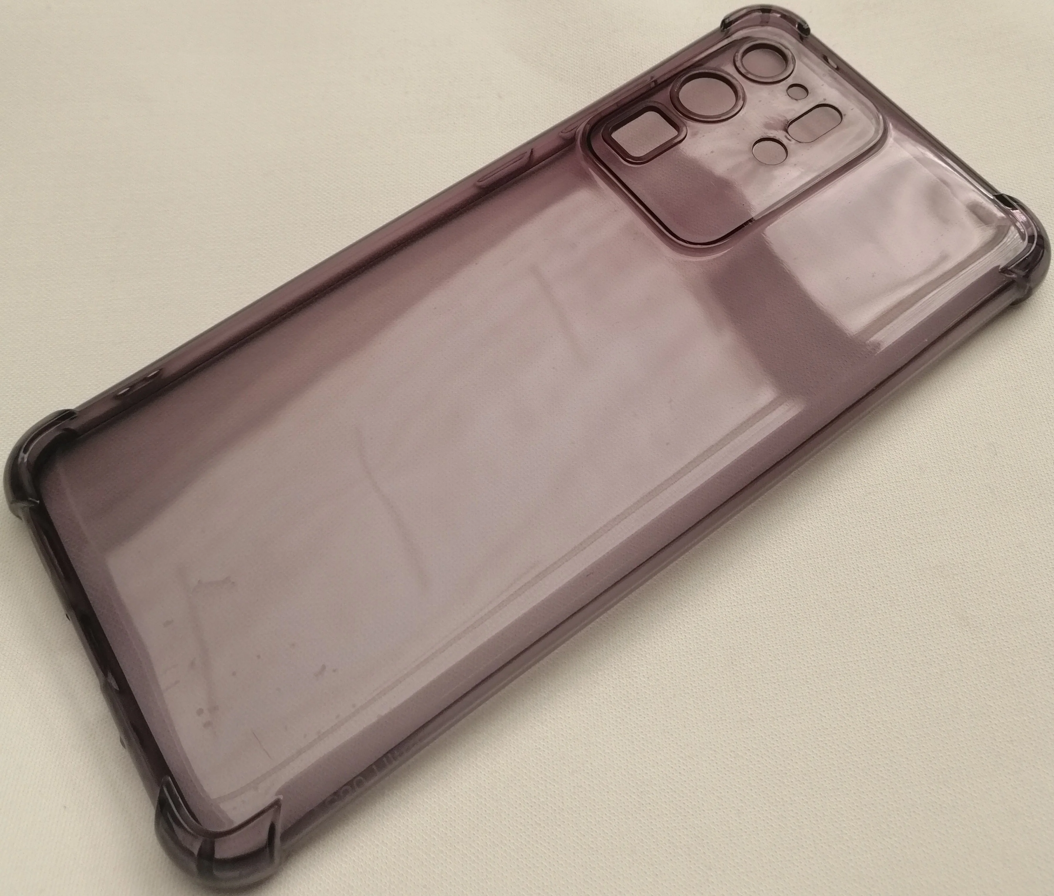Case For Samsung S20 Ultra Transparent with Bumper & Camera Protection - Image 2