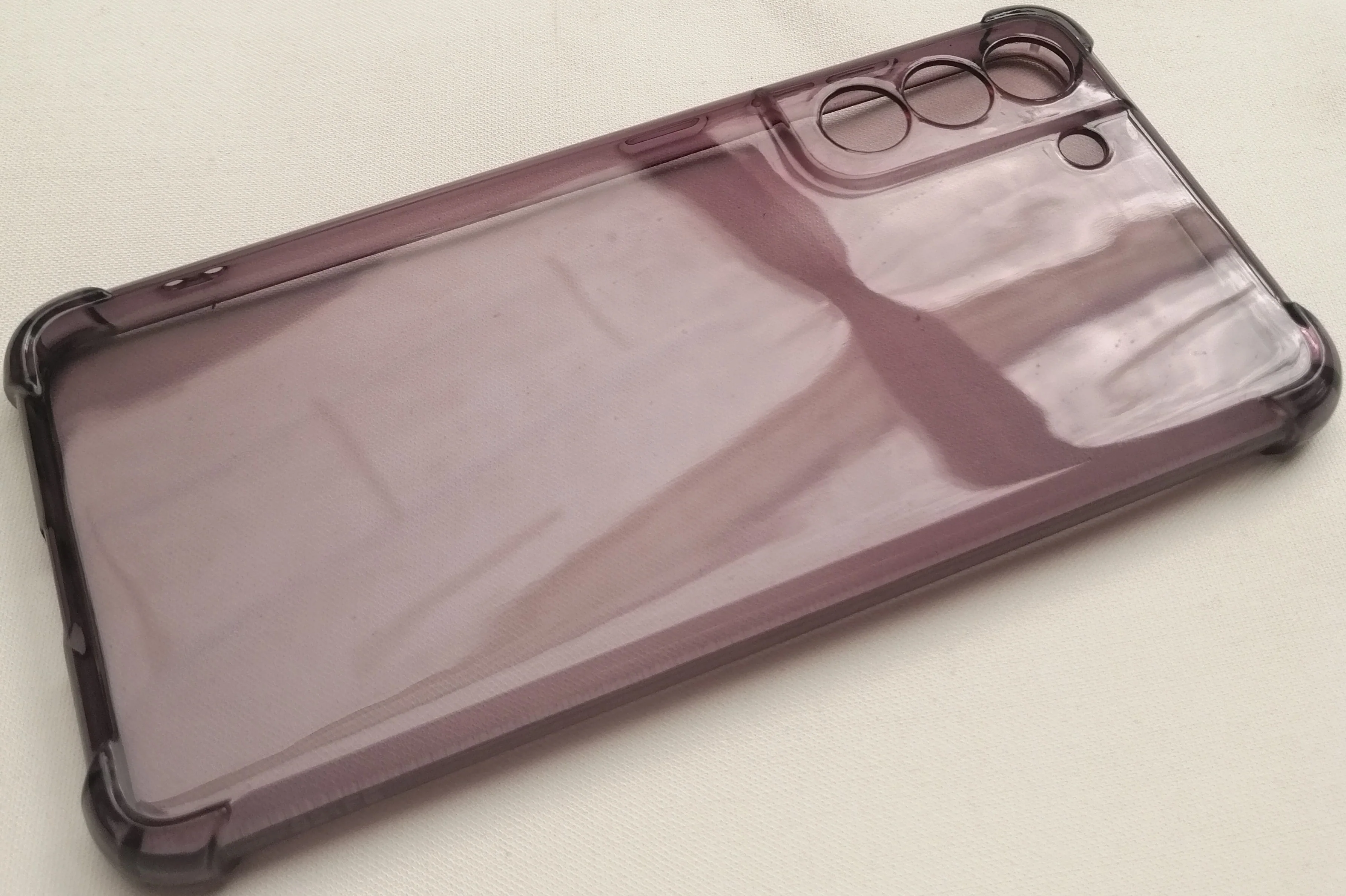 Case For Samsung S21 FE Transparent with Bumper & Camera Protection - Image 2