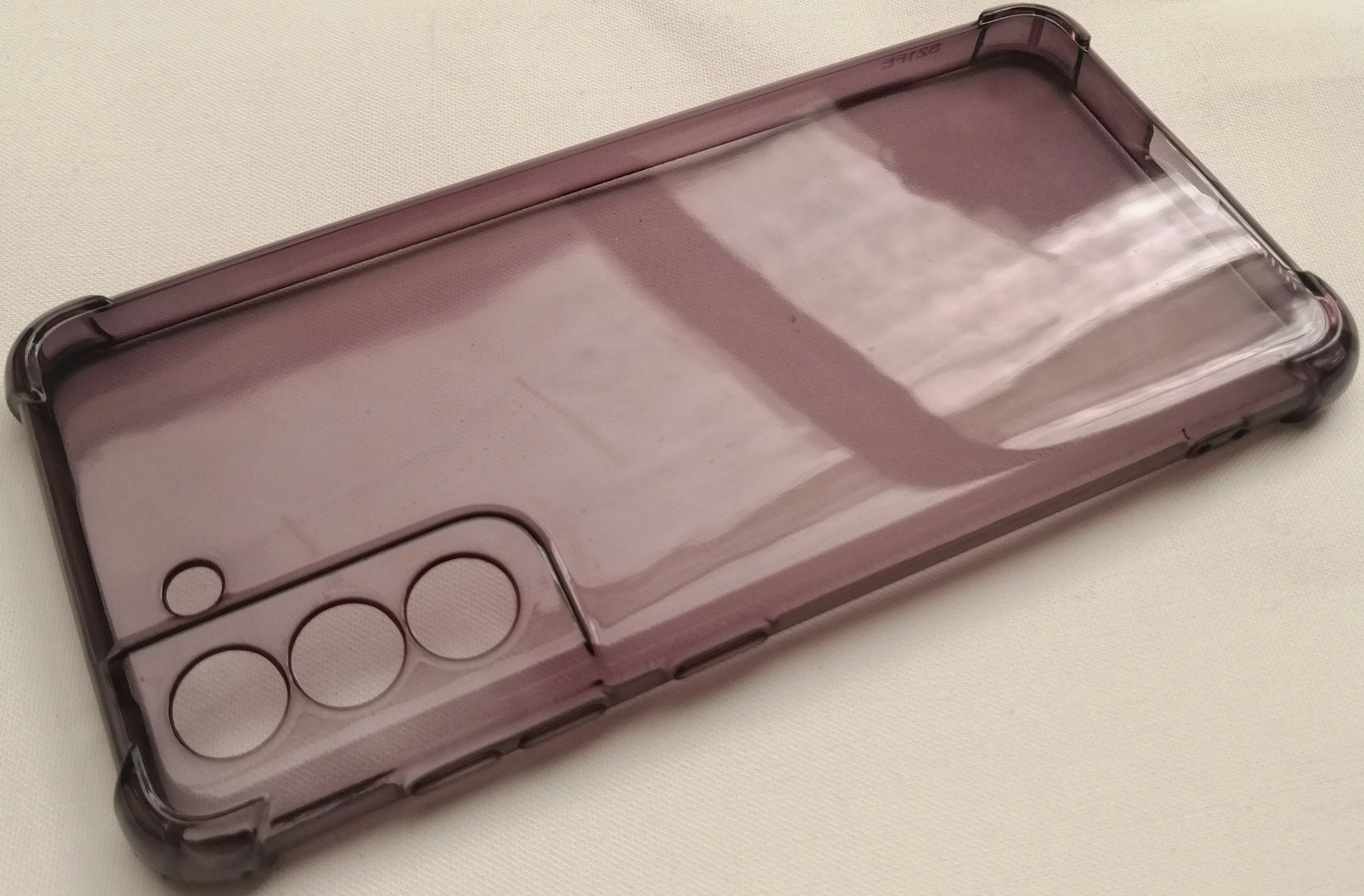 Case For Samsung S21 FE Transparent with Bumper & Camera Protection - Image 3