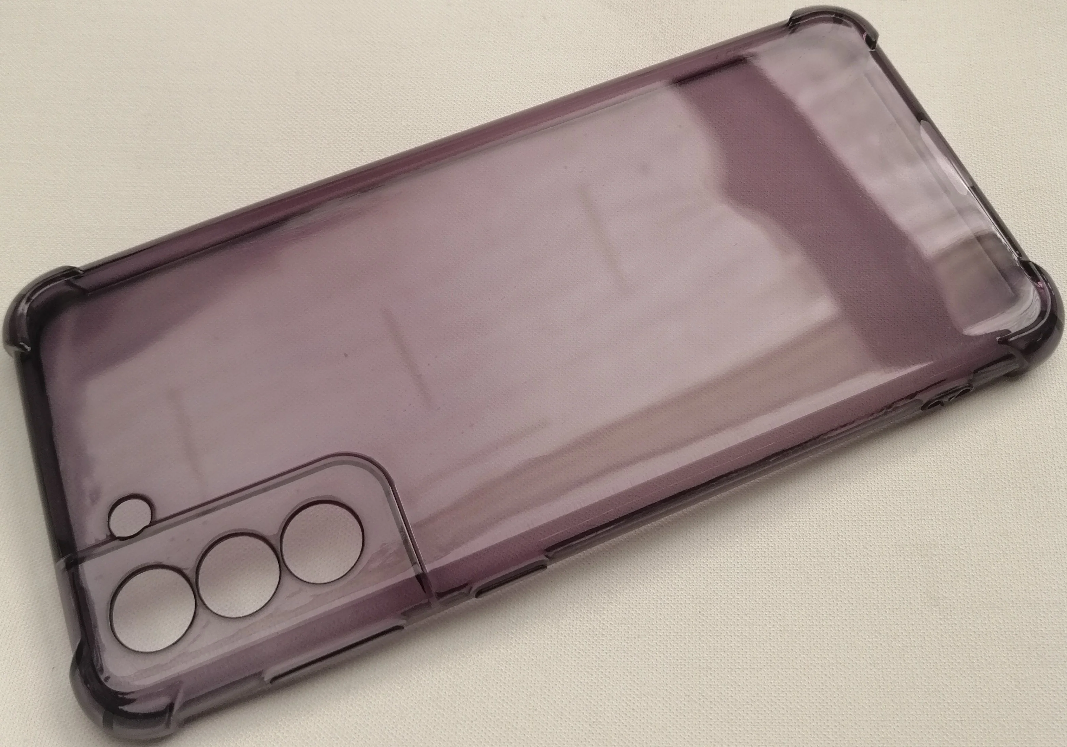 Case For Samsung S21 Plus Transparent with Bumper & Camera Protection - Image 3