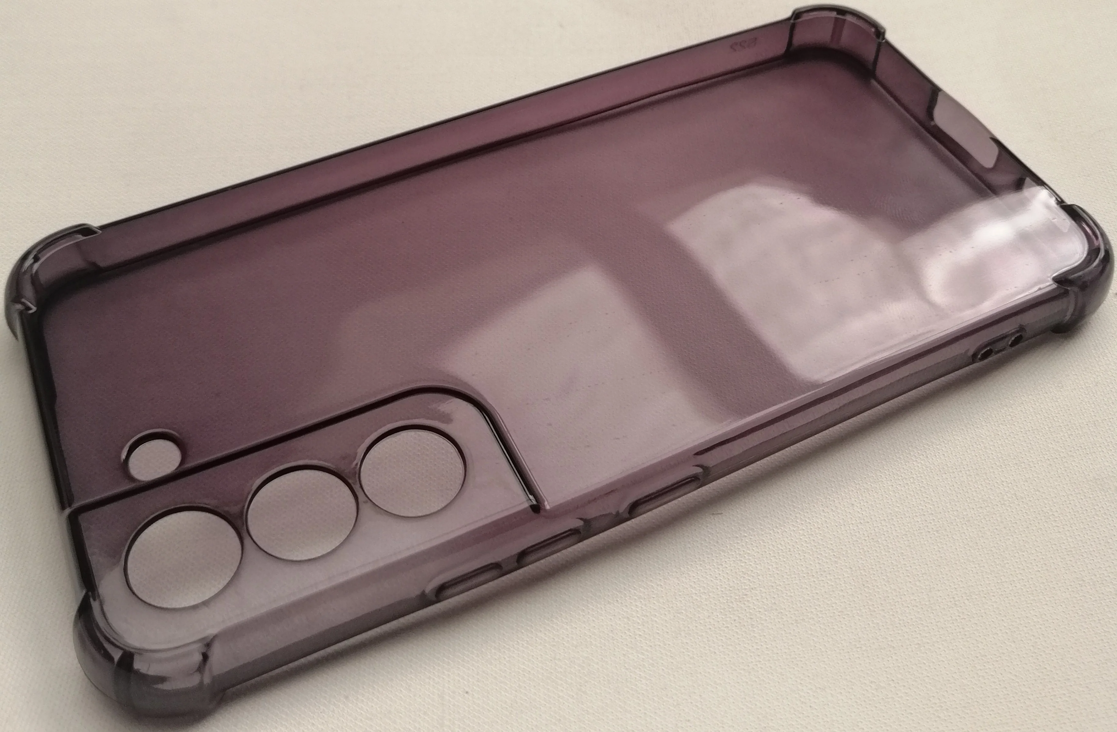 Case For Samsung S22 Transparent with Bumper & Camera Protection - Image 2
