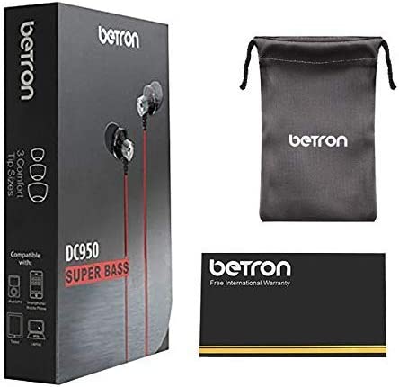 Betron DC950 Noise Isolating Earphone Powerful Bass Replaceable Earbuds iPhone Android Devices - Image 10