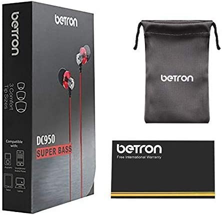Betron DC950 Noise Isolating Earphone Powerful Bass Replaceable Earbuds iPhone Android Devices - Image 11