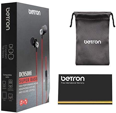 Betron DC950HI Earphone Micrphone Remote Control Powerful Bass Noise Isolating Replaceable Earbuds - Image 10