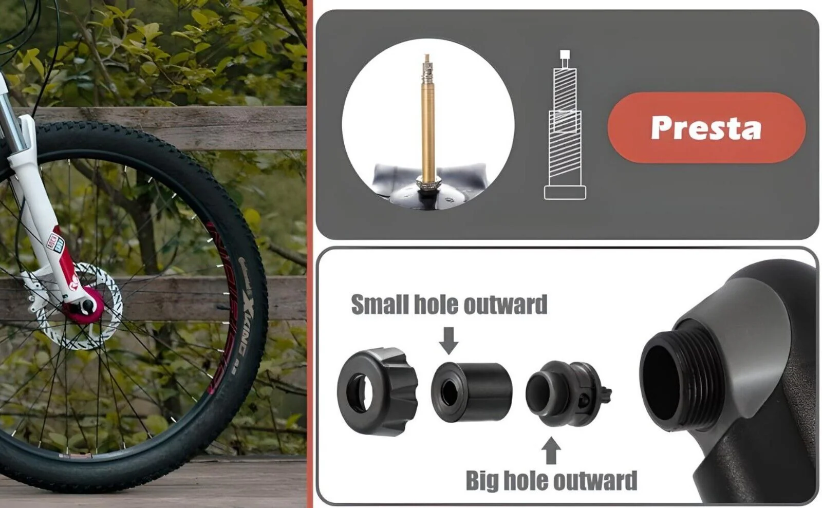 Frame Mounted Mini Bike Pump for Bicycle Tyre, Football, Ball and Inflatables - Image 5