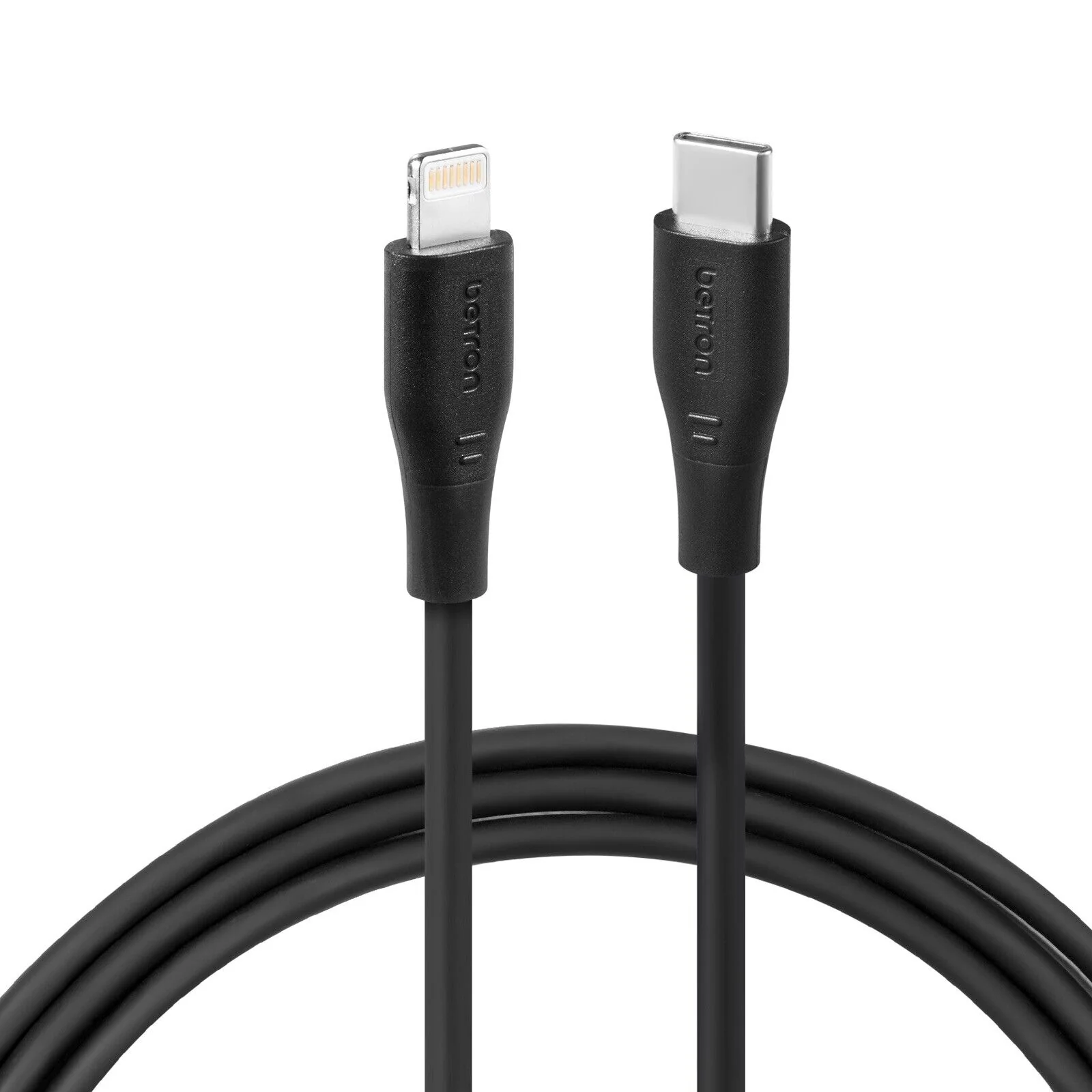 iPhone USB-C to 8 Pin Cable with Data Sync Heavy Duty Lead iPad Wire - 0.5 m, 1 m, 2 m, Black or White - Image 5