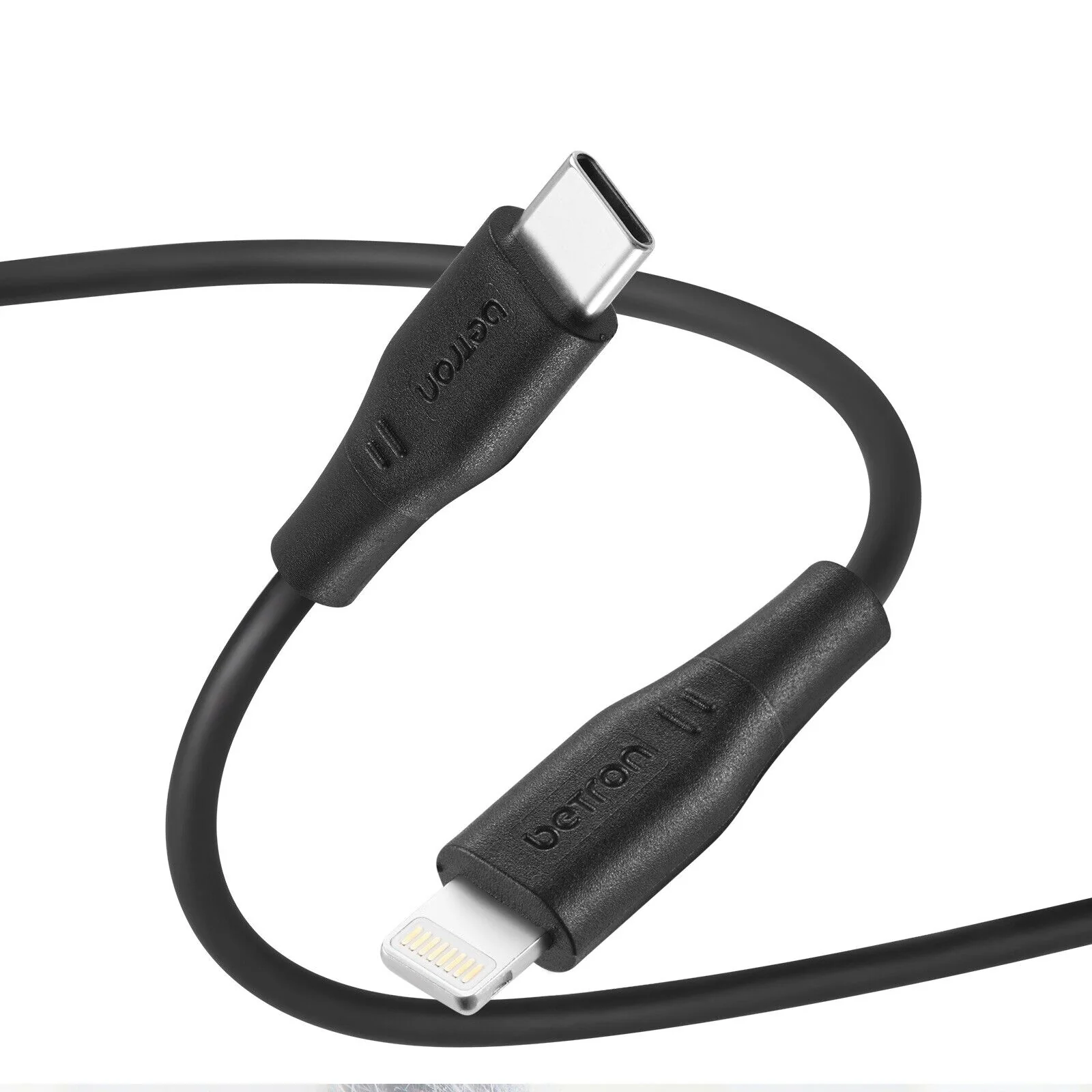 iPhone USB-C to 8 Pin Cable with Data Sync Heavy Duty Lead iPad Wire - 0.5 m, 1 m, 2 m, Black or White - Image 7