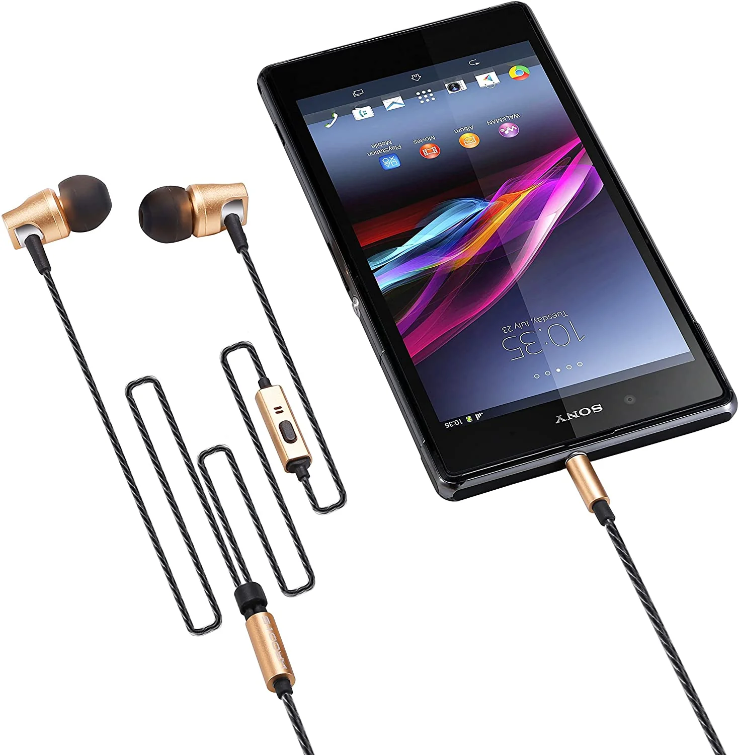 Betron KRTE60 Noise Isolating Earphones In Ear Headphones Hs-Free Mic Crisp Sound iPhone Samsung - Image 3